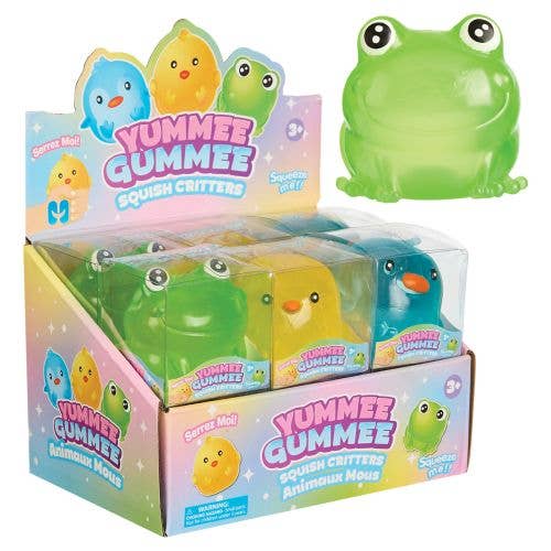 Gummee Squish Critters - Penguin, Frog and Chick - Single 8 Gummee Squish Critters - Penguin, Frog and Chick - Single