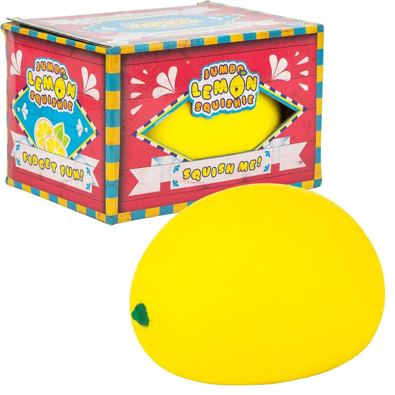 Jumbo Doh Filled Lemon - Soft Stress Squishy Ball Fruit 1 Jumbo Doh Filled Lemon - Soft Stress Squishy Ball Fruit
