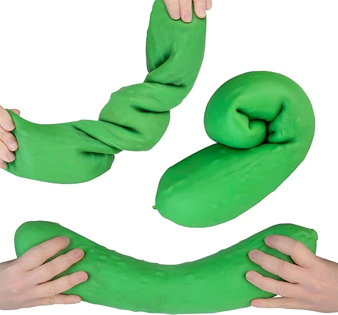 ORB Jumbo Easy Sqweezy Giant Stretchy Pickle Sensory Fidget Toy 5 ORB Jumbo Easy Sqweezy Giant Stretchy Pickle Sensory Fidget Toy