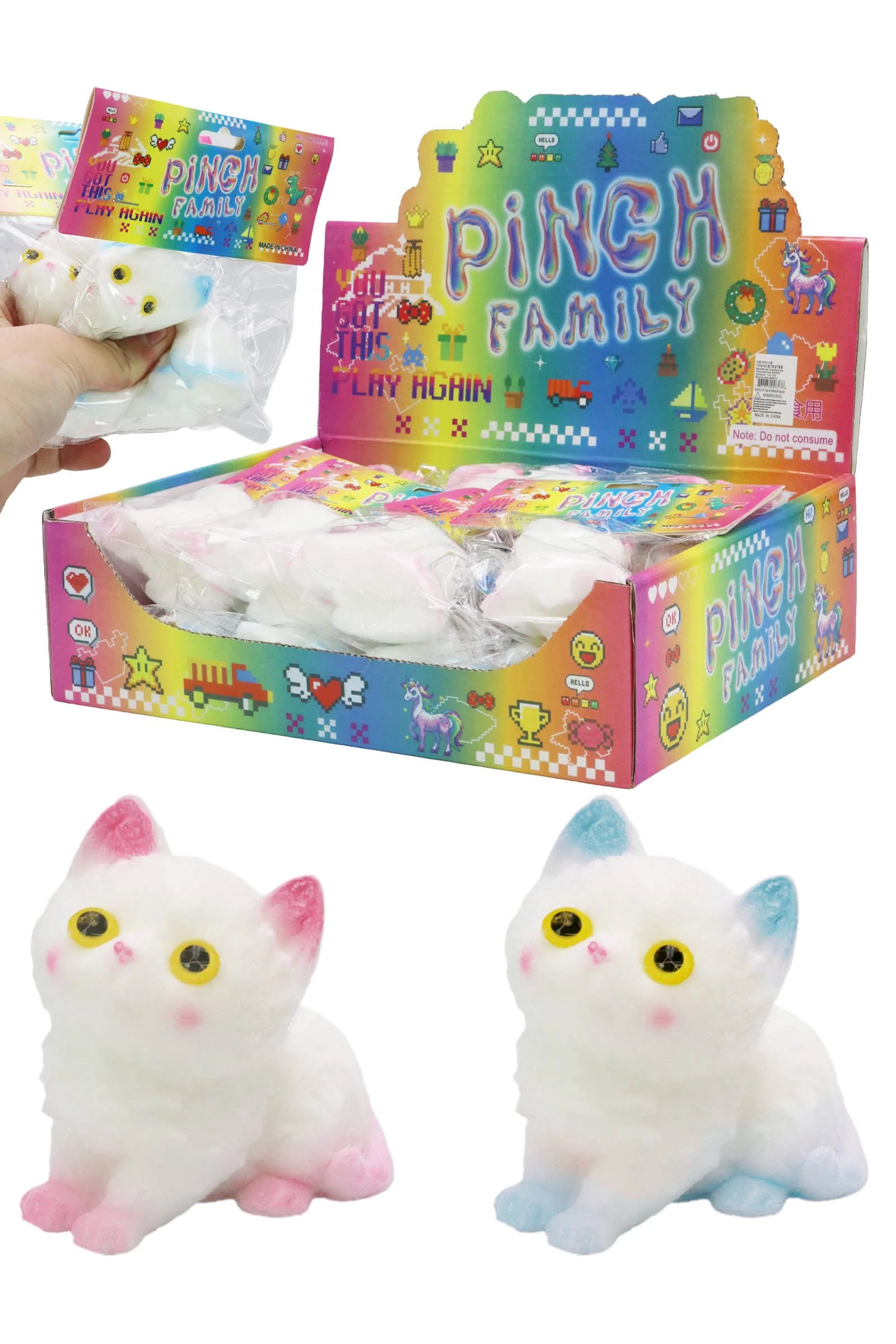 Fuzzy Persian Cat Mochi Squishy Bag 20 Fuzzy Persian Cat Mochi Squishy Bag