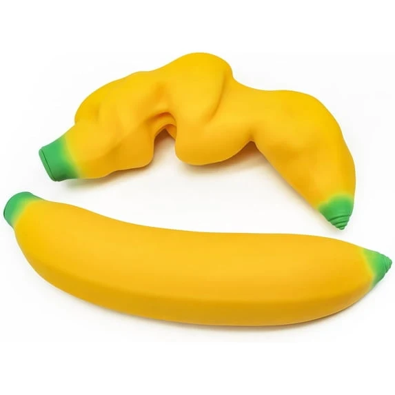 MOOSHIES Banana Slow Rise Soft Fruit Squeeze Stress Toy 4 MOOSHIES Banana Slow Rise Soft Fruit Squeeze Stress Toy