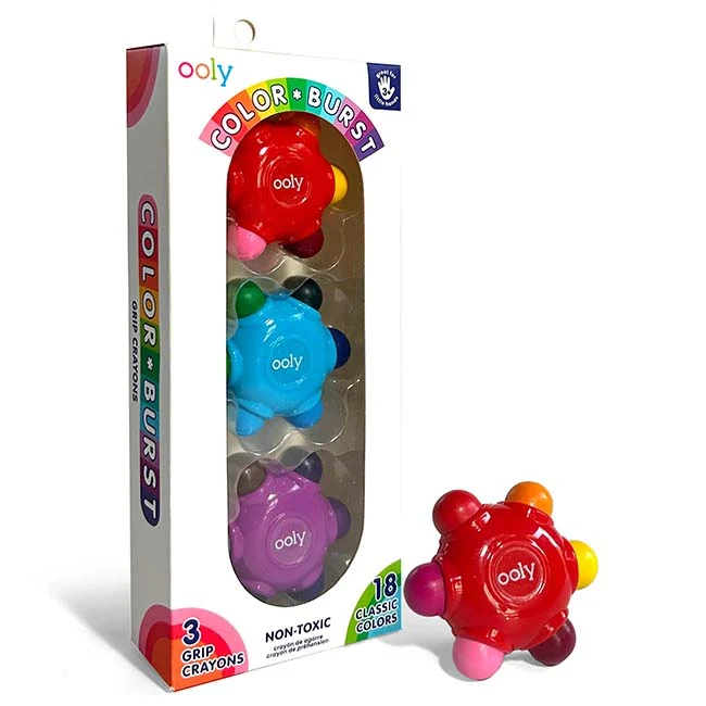 Color Burst Grip Crayons