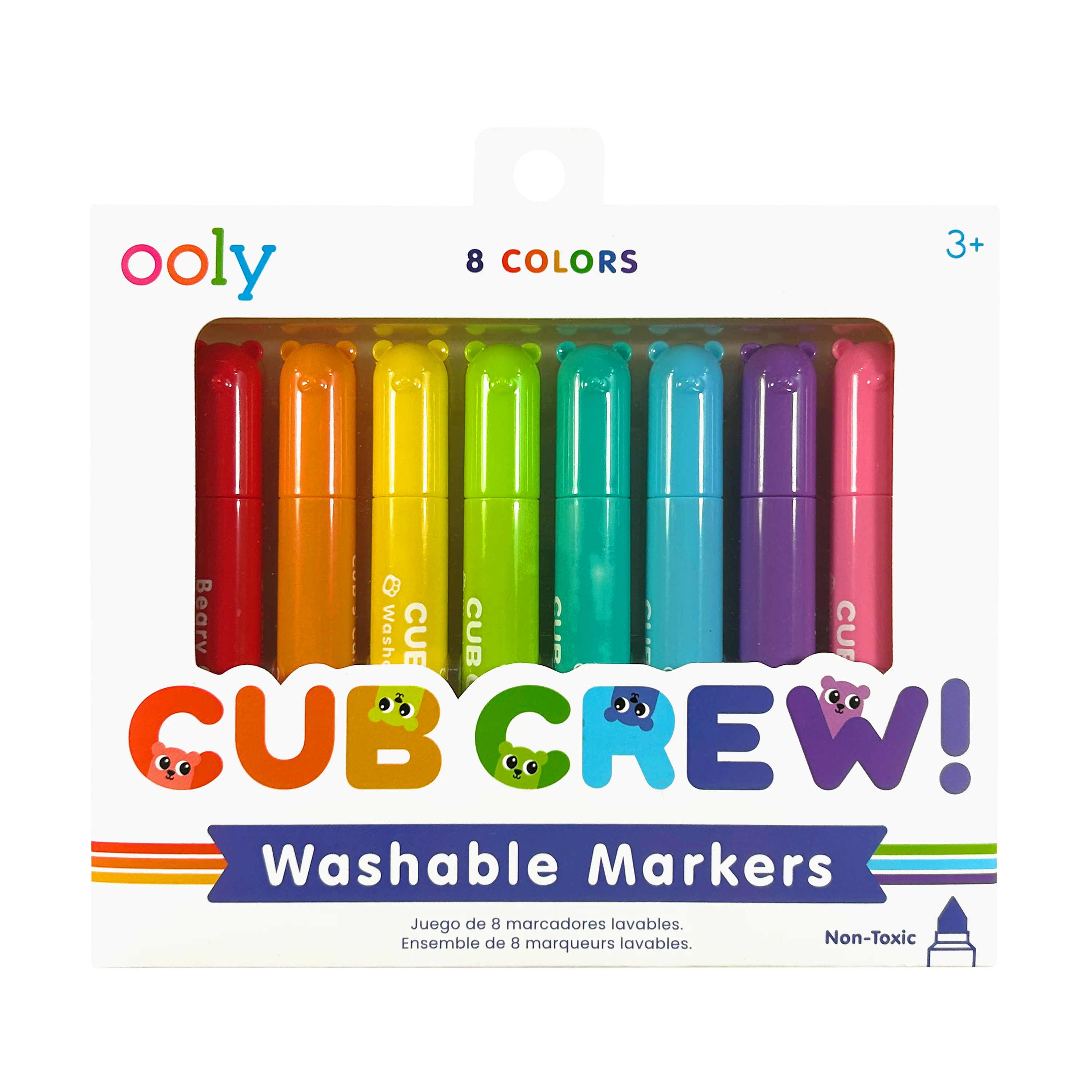 OOLY Cub Crew Washable Markers Set of 8 Vibrant Colors