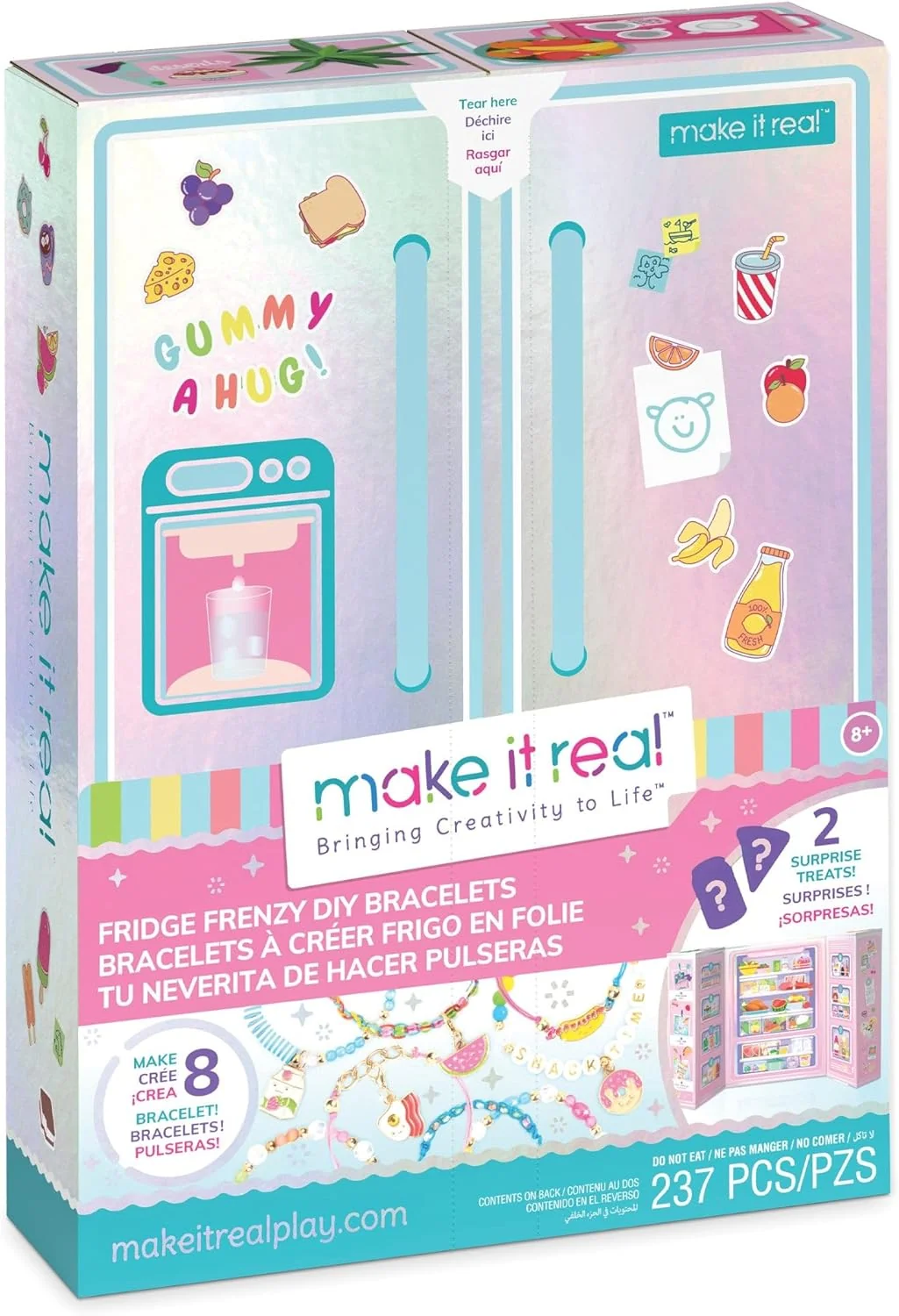 Make It Real Fridge Frenzy DIY Snack Themed Bracelet Jewelry Kit