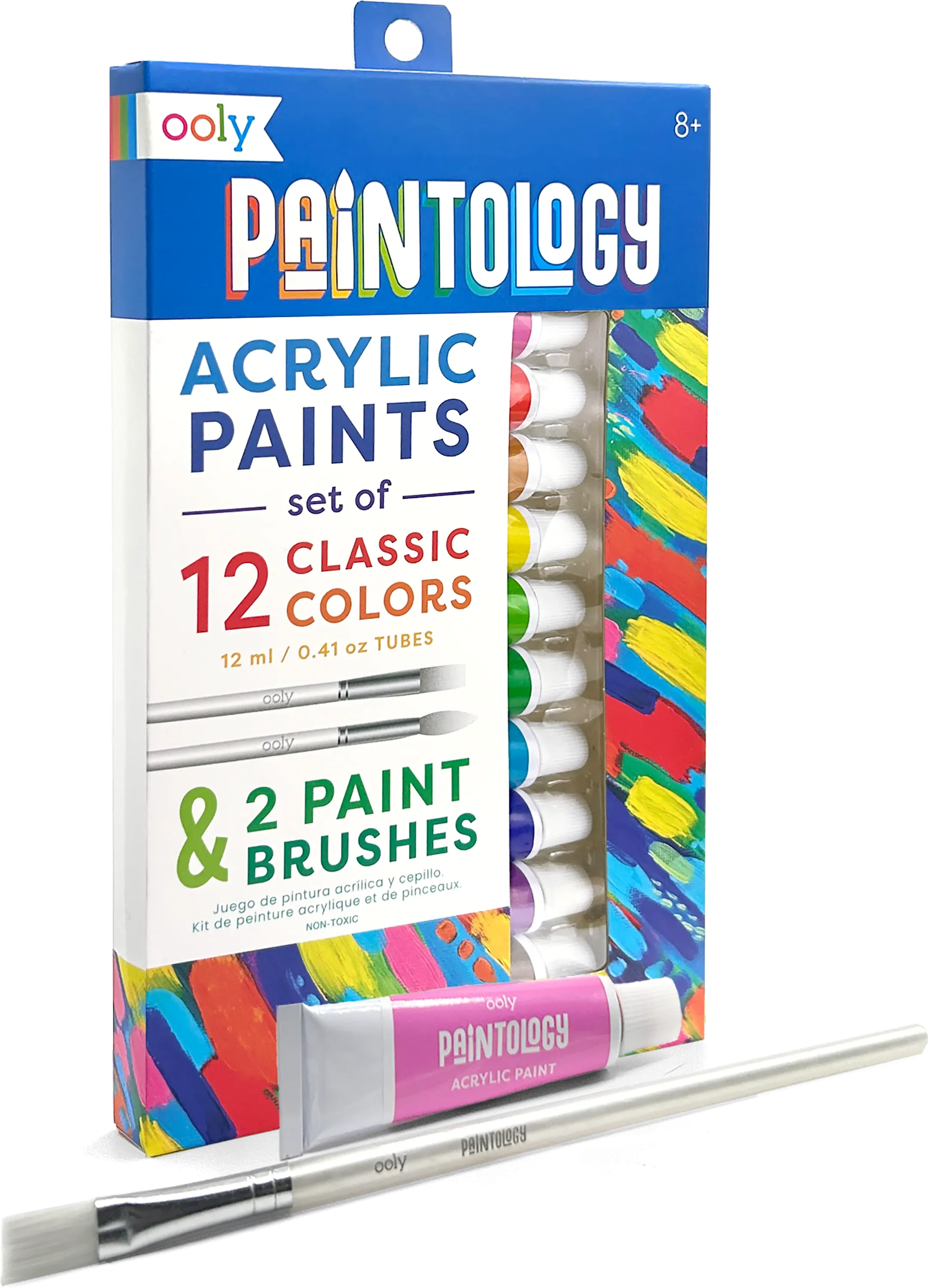 OOLY Paintology Acrylic Paint Set 12 Classic Colors 2 OOLY Paintology Acrylic Paint Set 12 Classic Colors