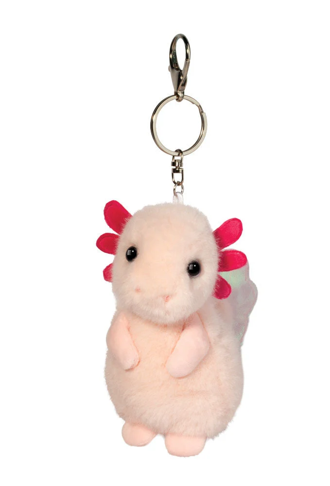 Douglas Axolotl Plush Bag Charm Miniature Stuffed Animal 3 Douglas Axolotl Plush Bag Charm Miniature Stuffed Animal