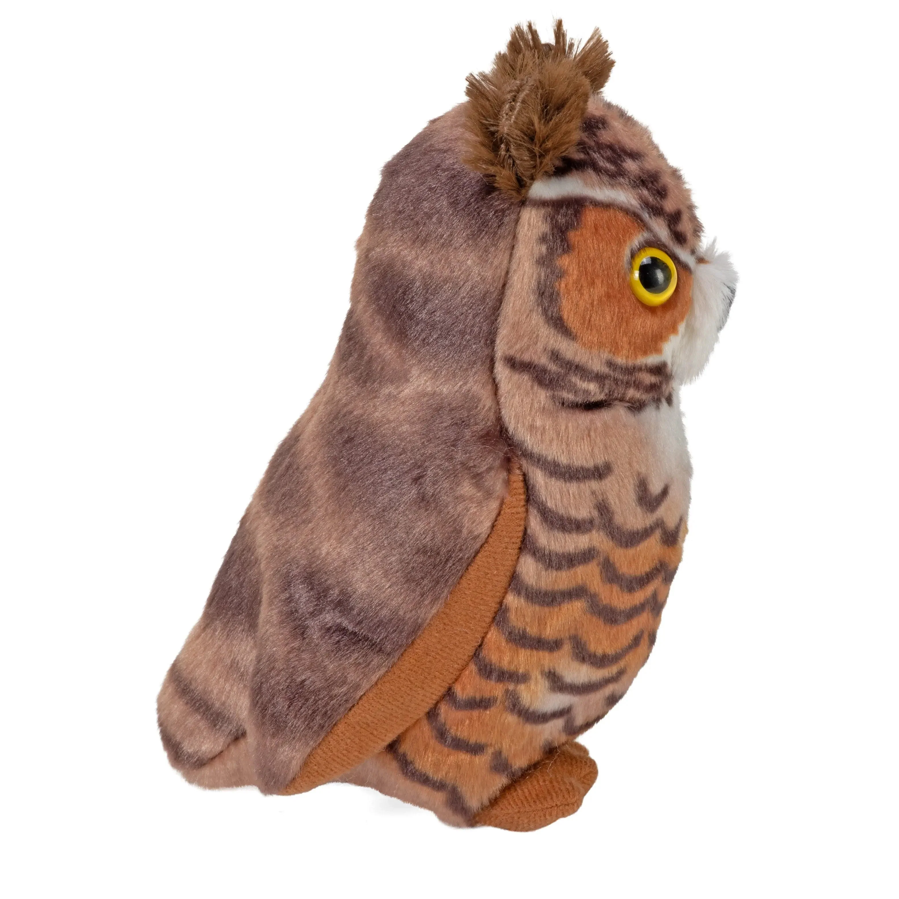 Wild Republic Audubon Great Horned Owl Plush Toy with Sound 5.5in 5 Wild Republic Audubon Great Horned Owl Plush Toy with Sound 5.5in