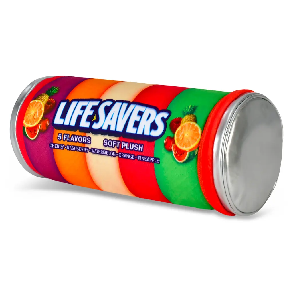 Iscream Lifesavers Packaging Plush Decorative Pillow 14.5in Soft Fleece 8 Iscream Lifesavers Packaging Plush Decorative Pillow 14.5in Soft Fleece
