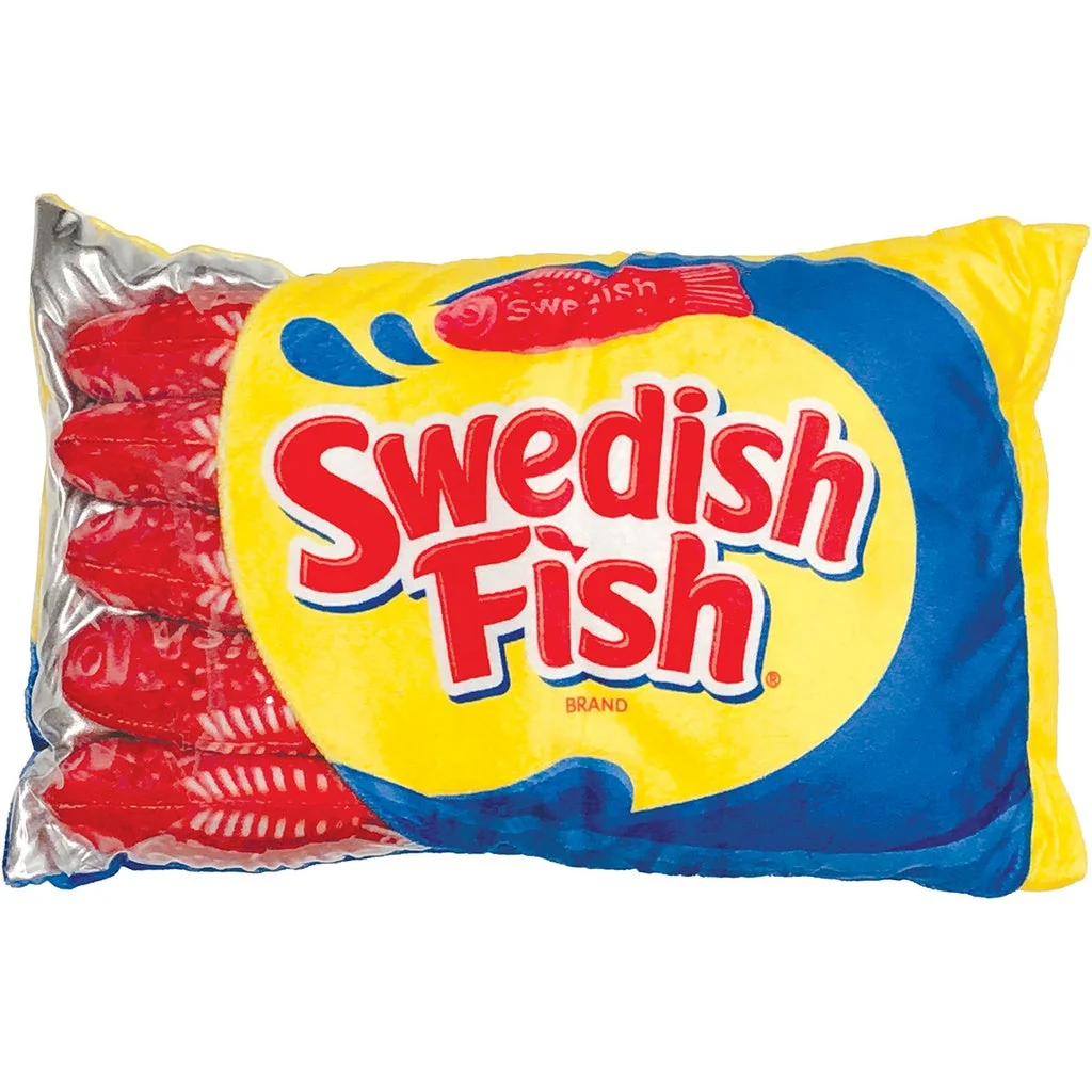 Iscream Swedish Fish Packaging Fleece Decorative Pillow Plush 20 Iscream Swedish Fish Packaging Fleece Decorative Pillow Plush