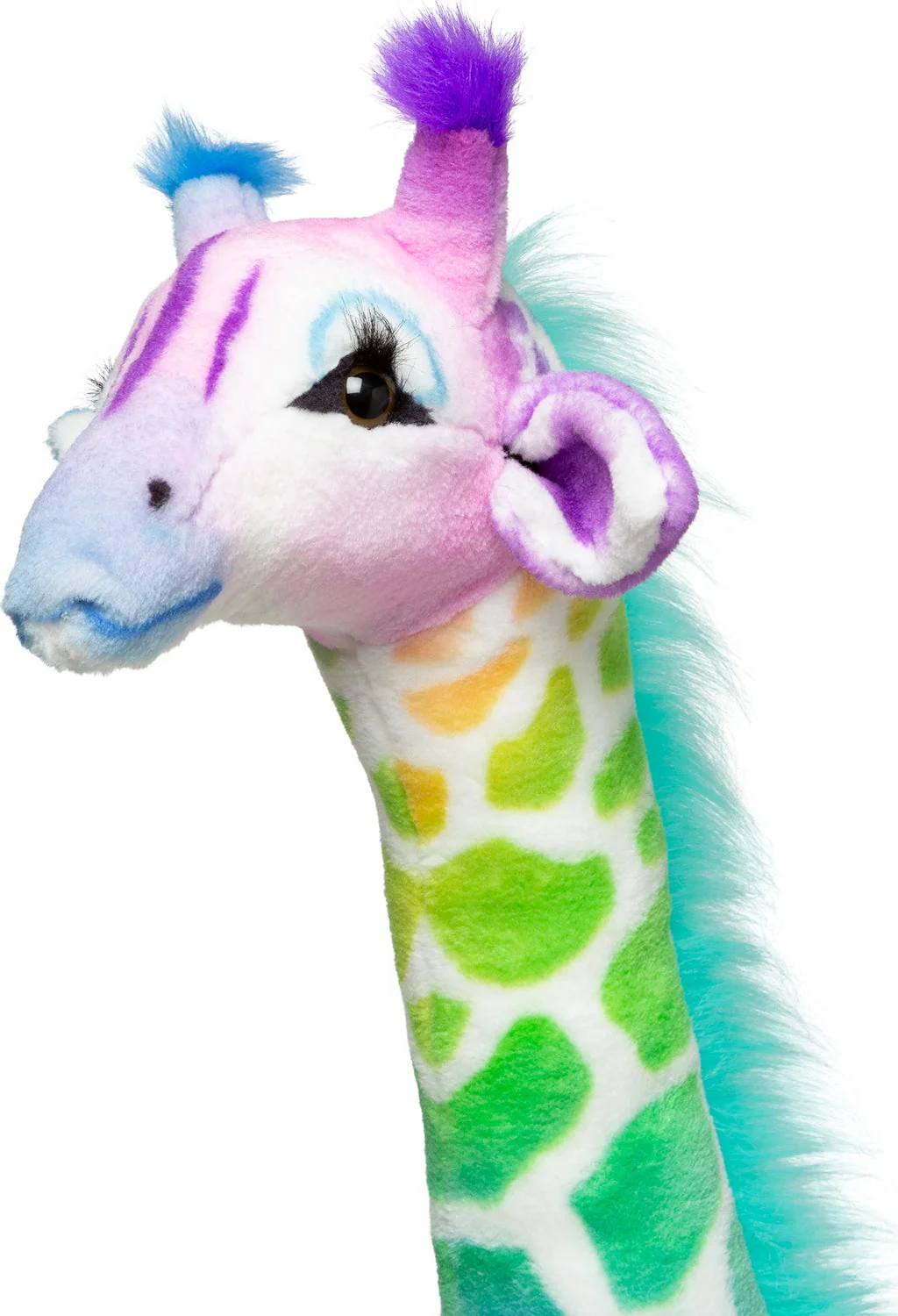 Melissa & Doug Rainbow Lifelike Plush Giraffe 4ft 1 Melissa & Doug Rainbow Lifelike Plush Giraffe 4ft