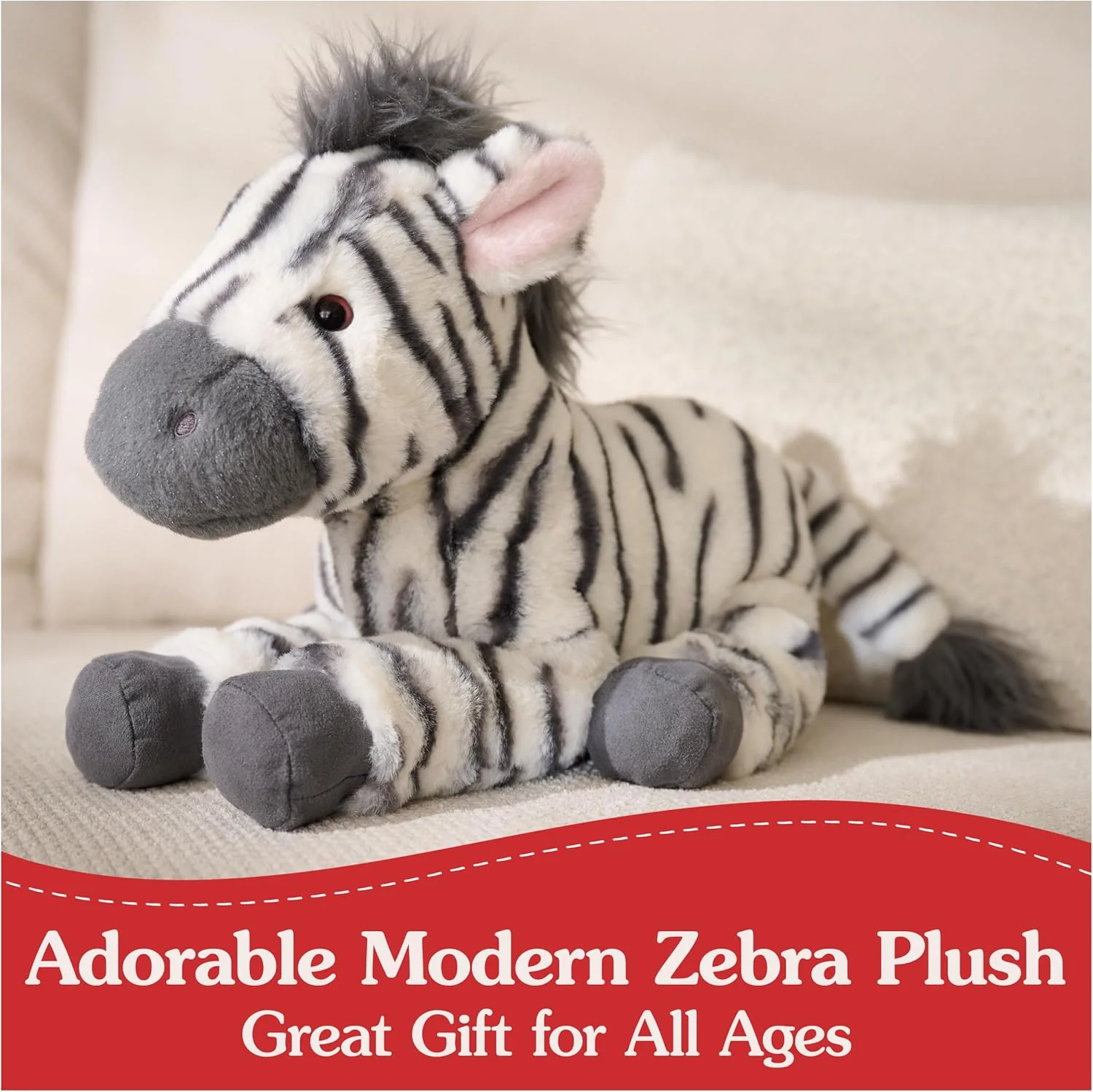 GUND Gemma Zebra Plush Toy, Soft 12 Inch Stuffed Animal 2 GUND Gemma Zebra Plush Toy, Soft 12 Inch Stuffed Animal