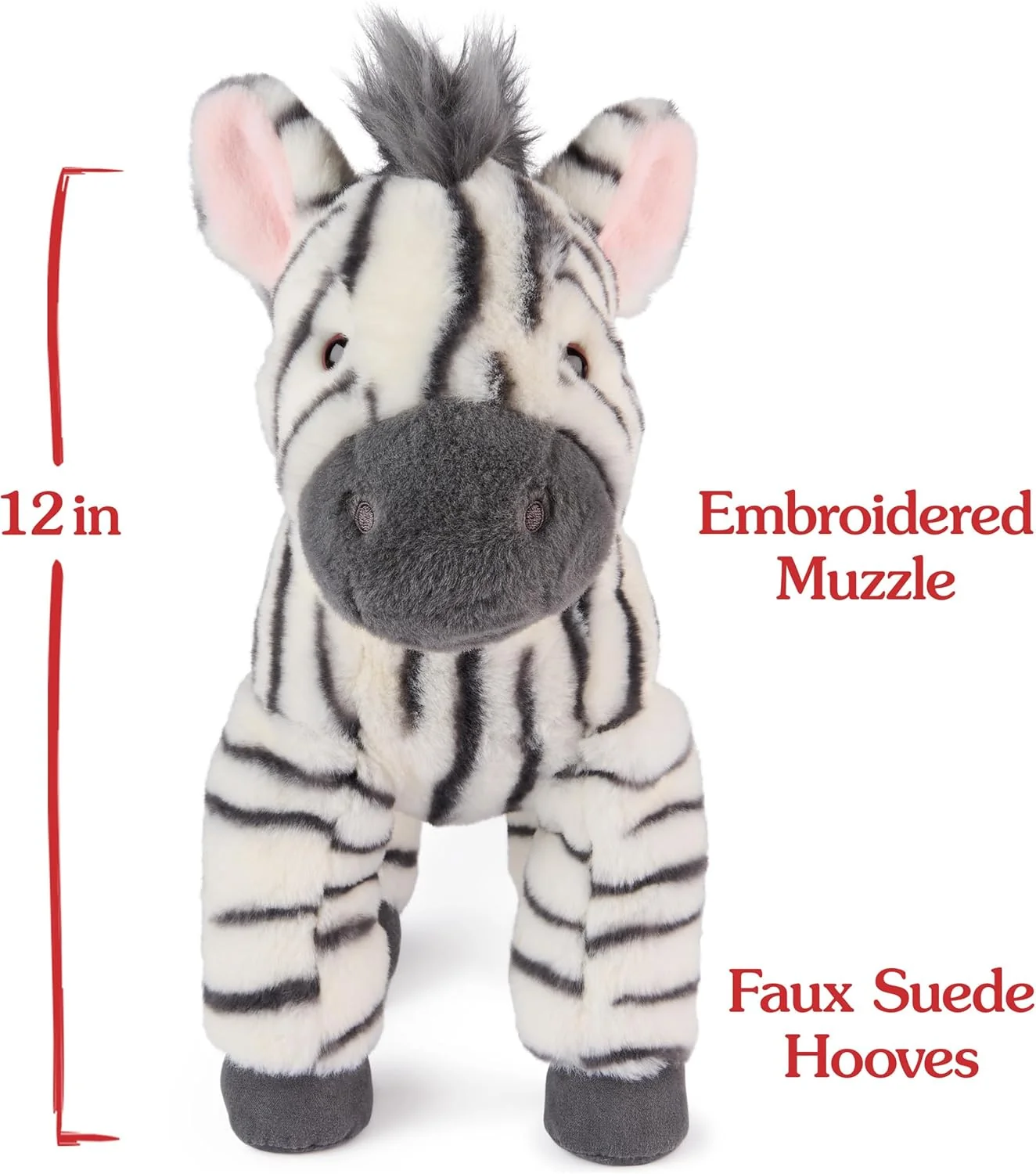 GUND Gemma Zebra Plush Toy, Soft 12 Inch Stuffed Animal 4 GUND Gemma Zebra Plush Toy, Soft 12 Inch Stuffed Animal