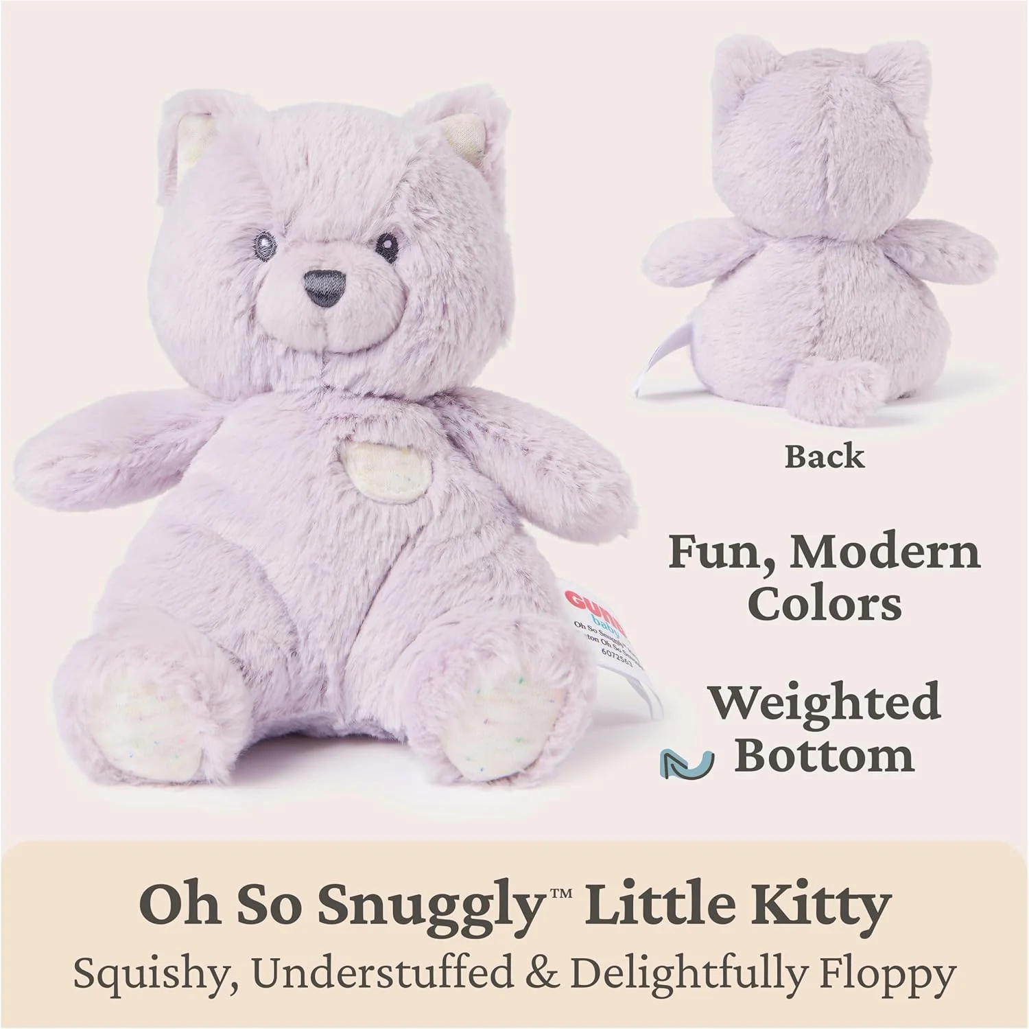 GUND Baby Oh So Snuggly Littles Kitten Soft Plush Toy