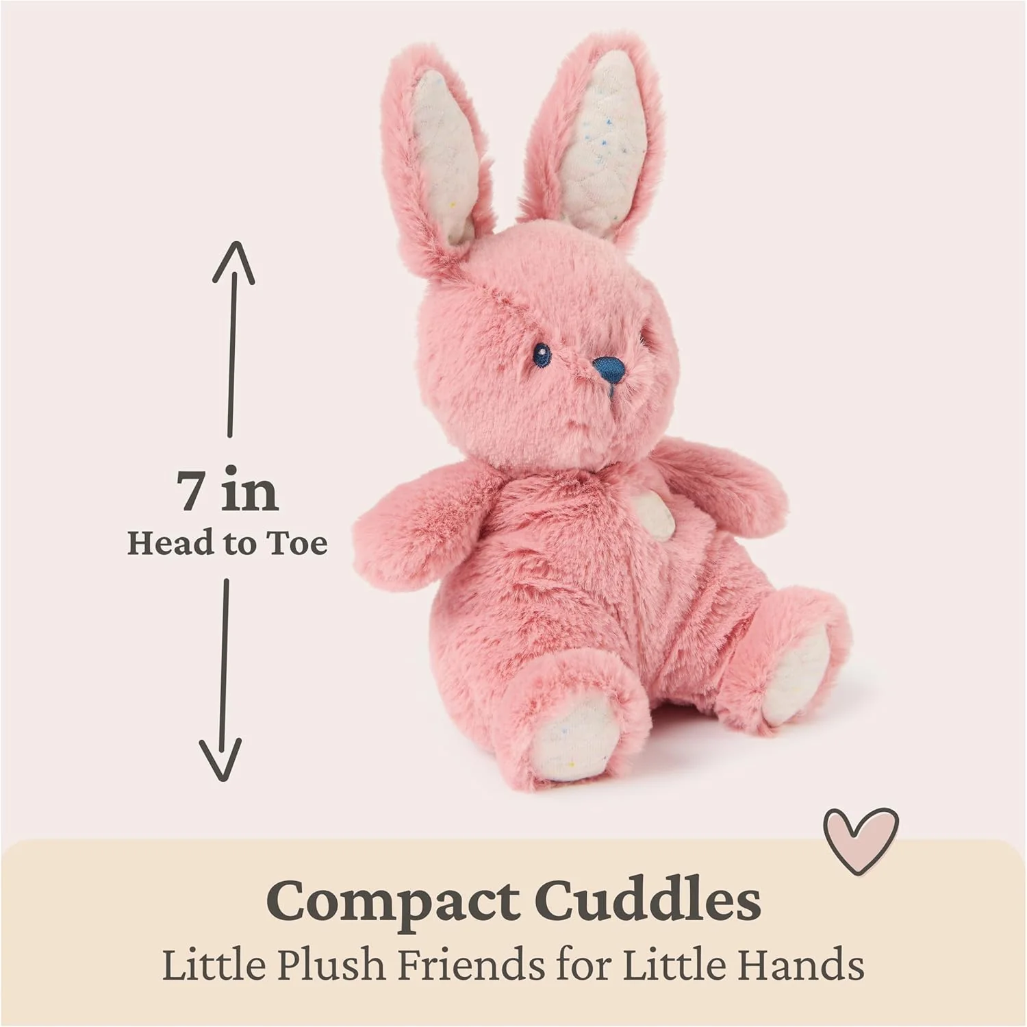 GUND Baby Oh So Snuggly Littles Pink Bunny Plush Toy 3 GUND Baby Oh So Snuggly Littles Pink Bunny Plush Toy