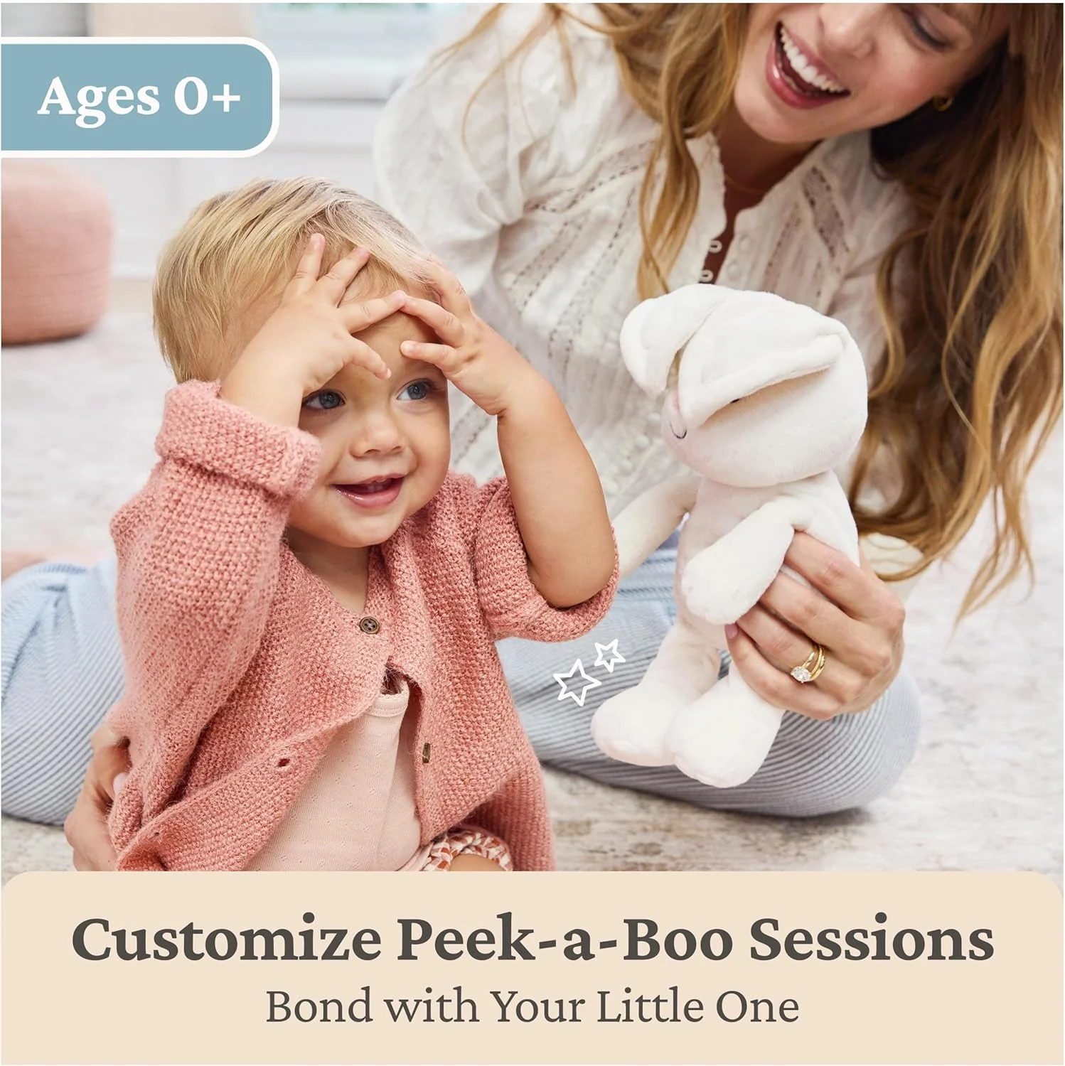 GUND Baby Peek-a-Boo Flora Bunny Plush Soft Stuffed Animal Toy 4 GUND Baby Peek-a-Boo Flora Bunny Plush Soft Stuffed Animal Toy