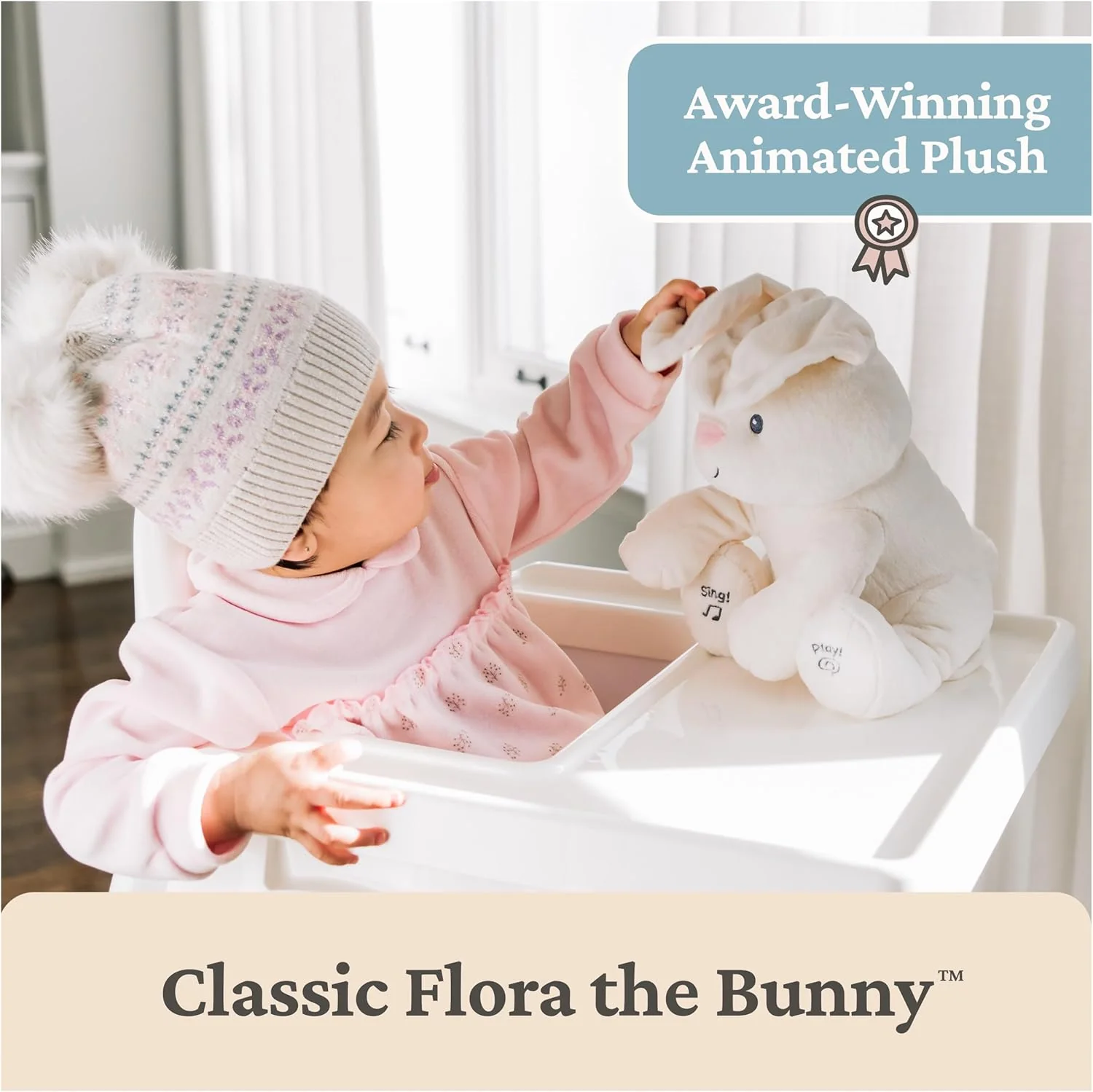 GUND Baby Peek-a-Boo Flora Bunny Plush Soft Stuffed Animal Toy 8 GUND Baby Peek-a-Boo Flora Bunny Plush Soft Stuffed Animal Toy