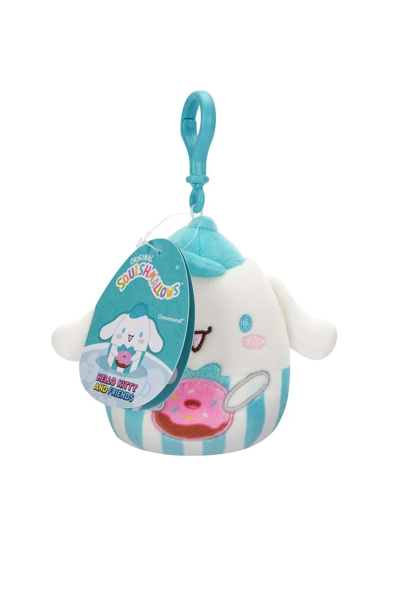 Squishmallows 3.5 Inch Hello Kitty and Friends Clip-On Plush Assortment 6 Squishmallows 3.5 Inch Hello Kitty and Friends Clip-On Plush Assortment