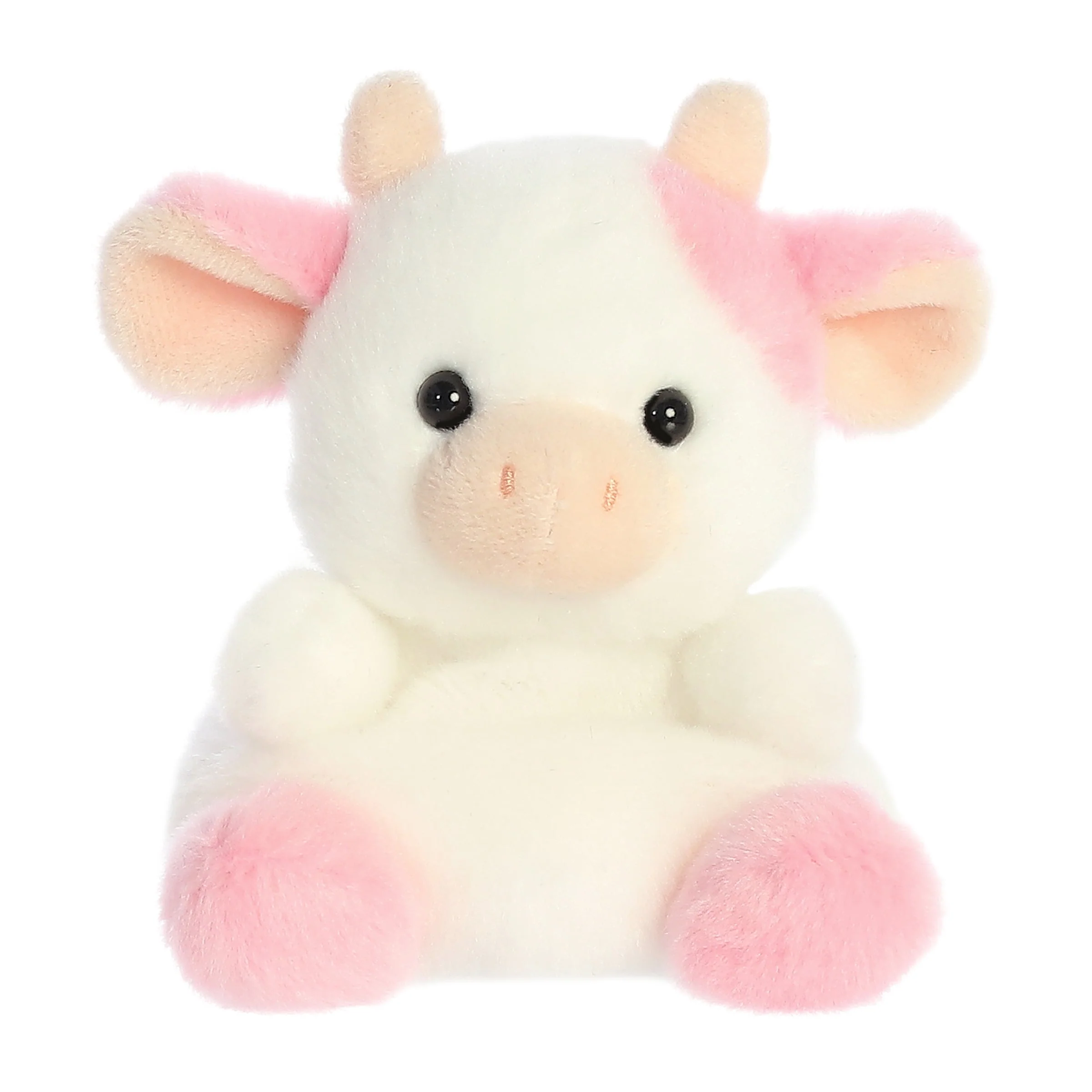 Palm Pals Belle Strawberry Cow Mini Soft Stuffed Plush Toy