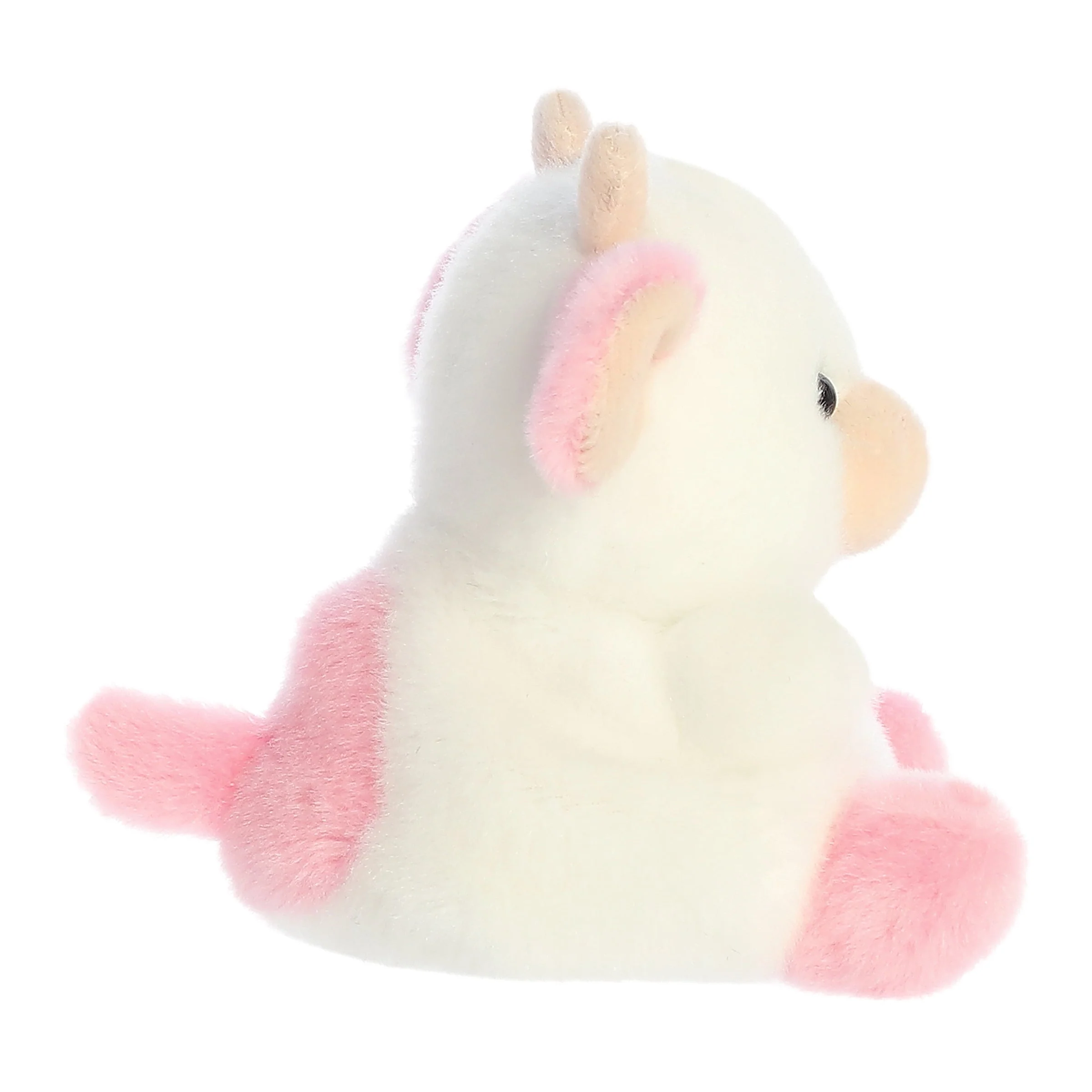 Palm Pals Belle Strawberry Cow Mini Soft Stuffed Plush Toy 3 Palm Pals Belle Strawberry Cow Mini Soft Stuffed Plush Toy