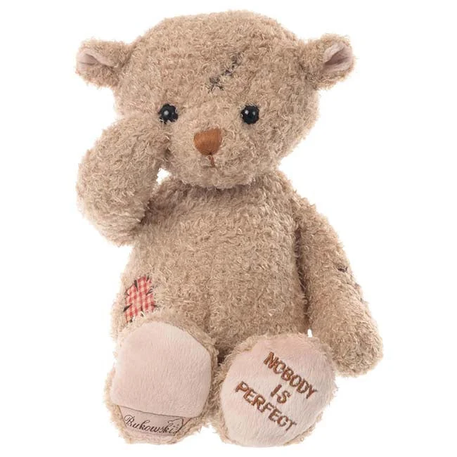 Bukowski Bears Nobody is Perfect 11-inch Plush Teddy Bear with Scars 1 Bukowski Bears Nobody is Perfect 11-inch Plush Teddy Bear with Scars
