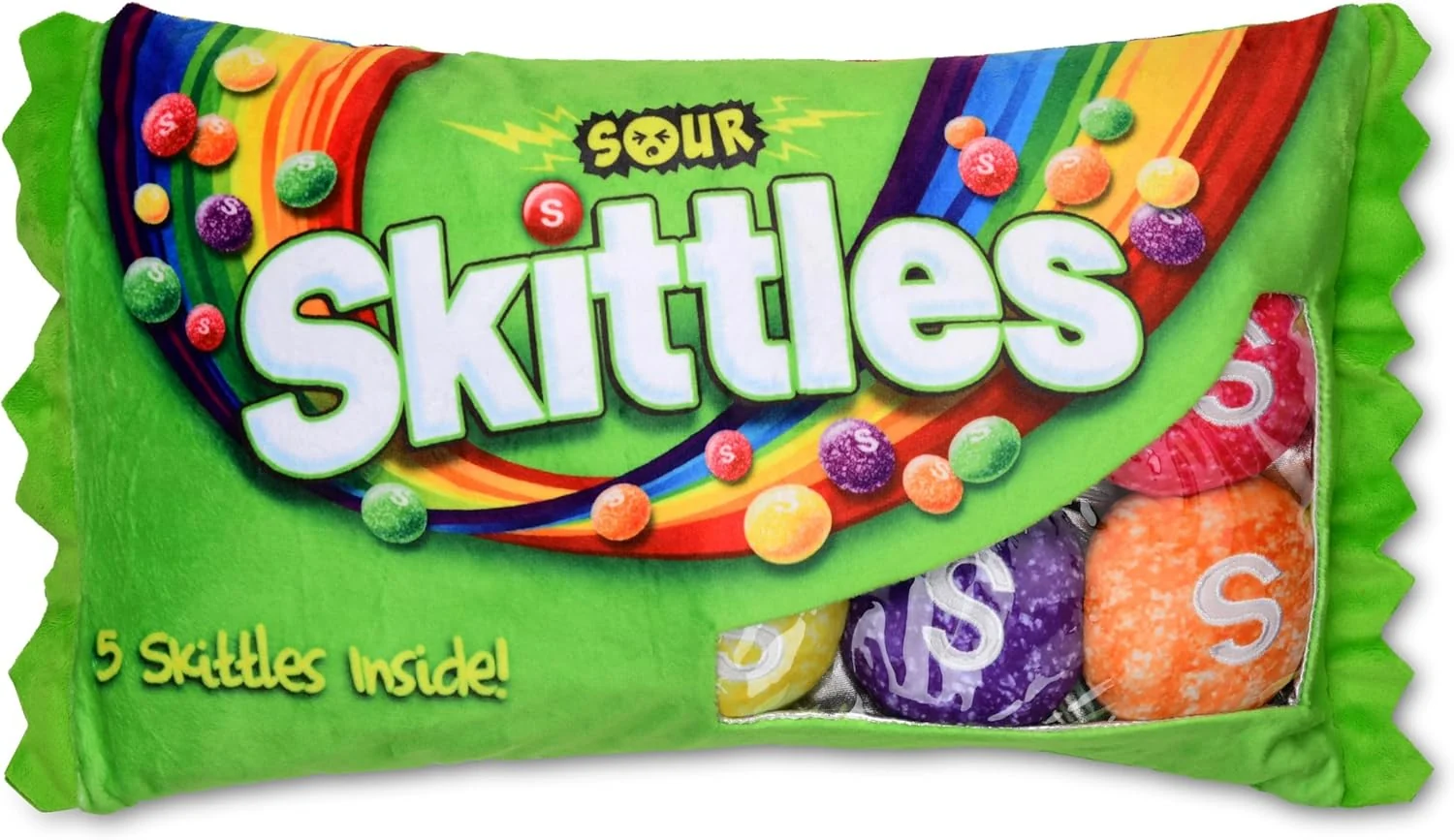 Sour Skittles Packaging Plush PIllow