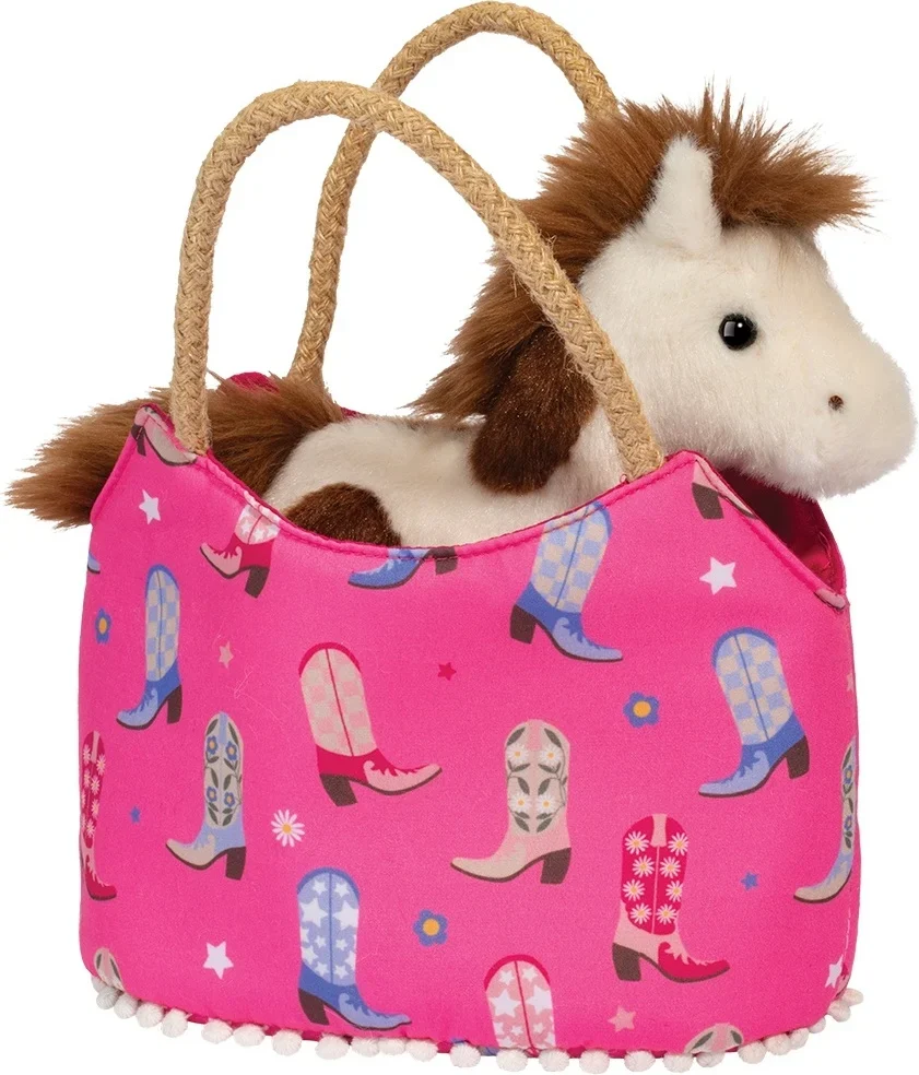 Cowgirl Boots Sassy Sak Purse with Plush Horse 2 Cowgirl Boots Sassy Sak Purse with Plush Horse