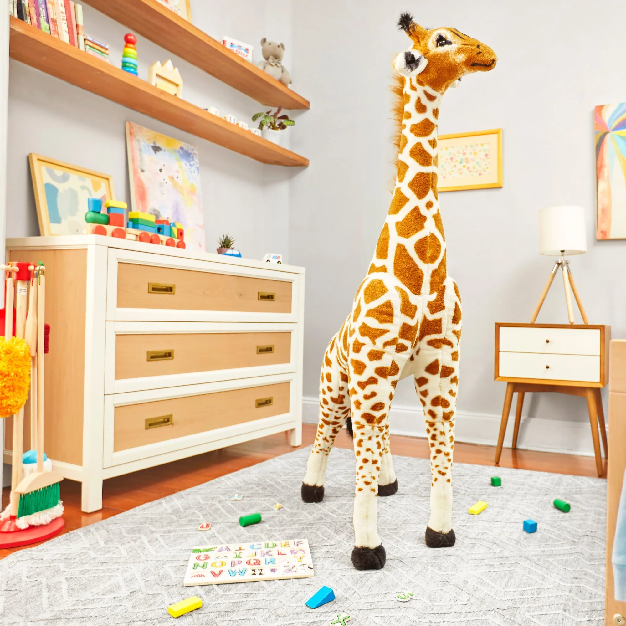 Giraffe Lifelike Plush Stuffed Animal 3 Giraffe Lifelike Plush Stuffed Animal