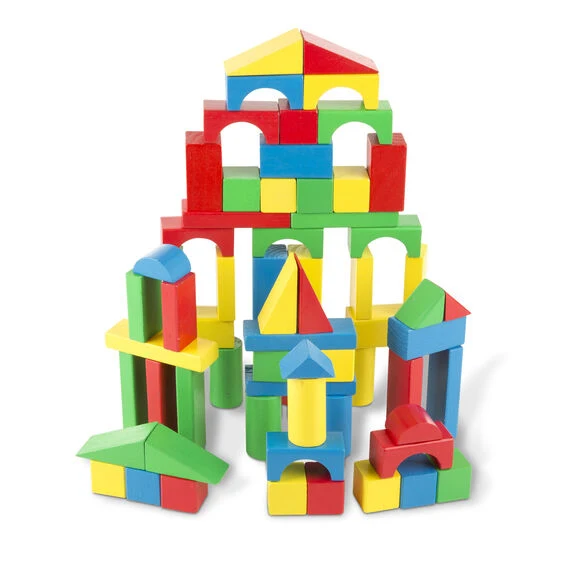 100-Piece Wood Blocks Set