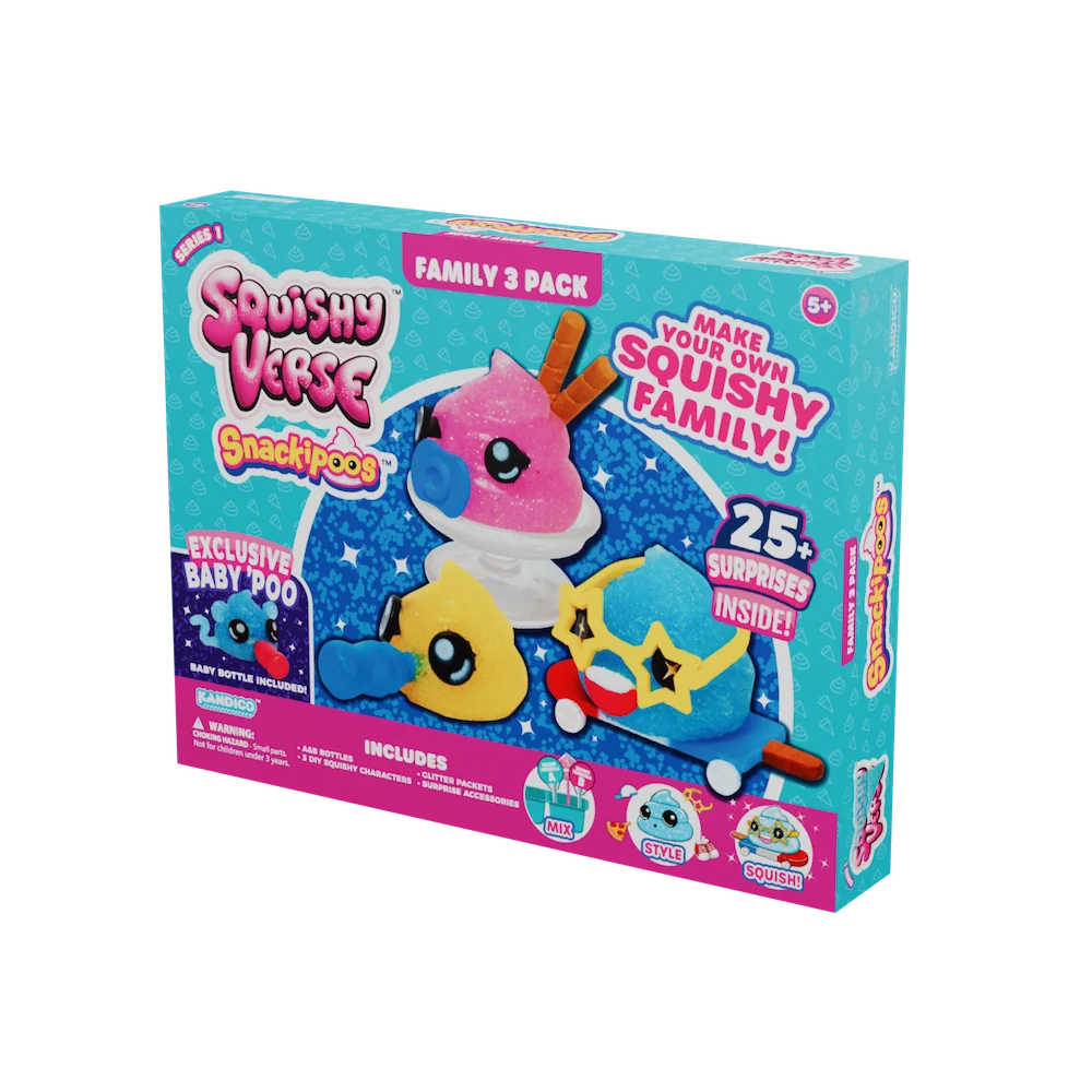 Squishyverse DIY Squishy Snackipoo Family Pack: 3 Surprise Toys with Exclusive Baby 14 Squishyverse DIY Squishy Snackipoo Family Pack: 3 Surprise Toys with Exclusive Baby