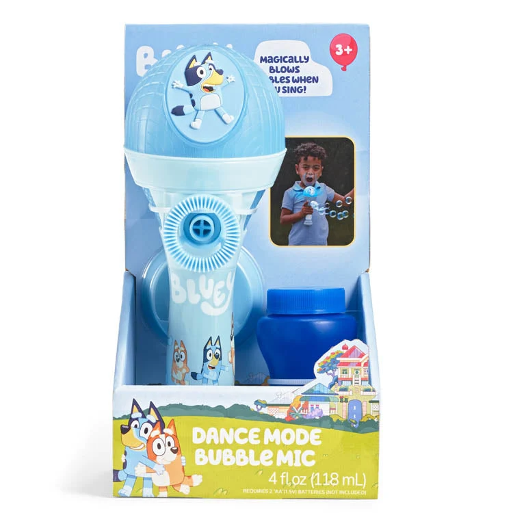 Bluey Dancemode Bubble Microphone Toy with Light and Sound Effects 3 Bluey Dancemode Bubble Microphone Toy with Light and Sound Effects