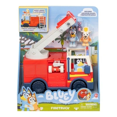 Bluey Fire Truck Toy Playset with Bingo and Bluey Figures 17 Bluey Fire Truck Toy Playset with Bingo and Bluey Figures