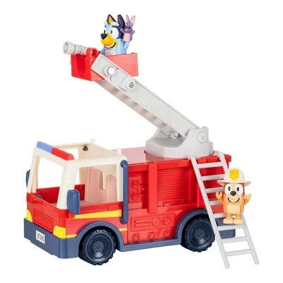 Bluey Fire Truck Toy Playset with Bingo and Bluey Figures