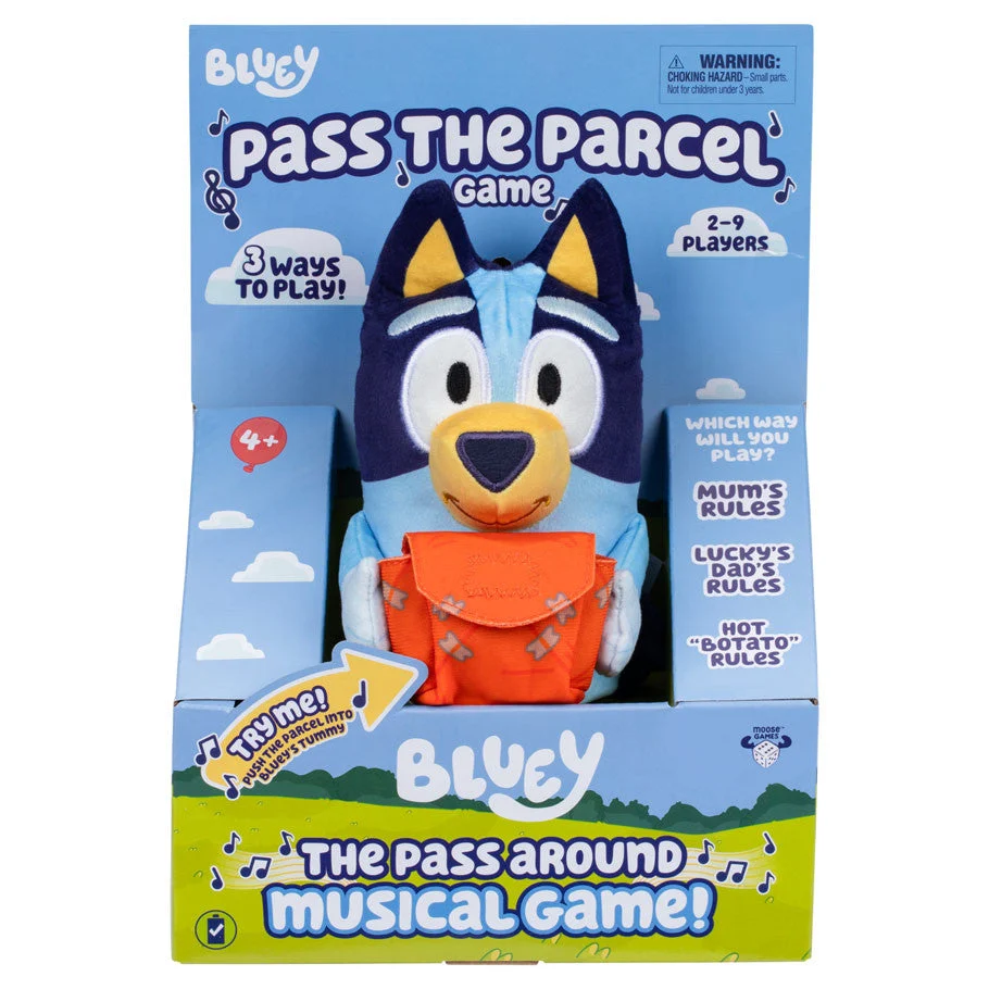 Bluey Pass the Parcel Musical 8 Inch Interactive Plush Toy