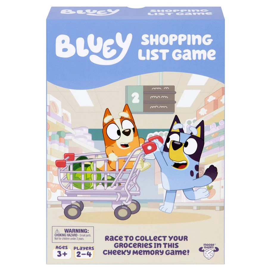 Bluey Shopping List Memory and Matching Board Game for Kids
