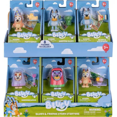 Bluey Story Starter Pack Series 13 Assorted Action Figure Set