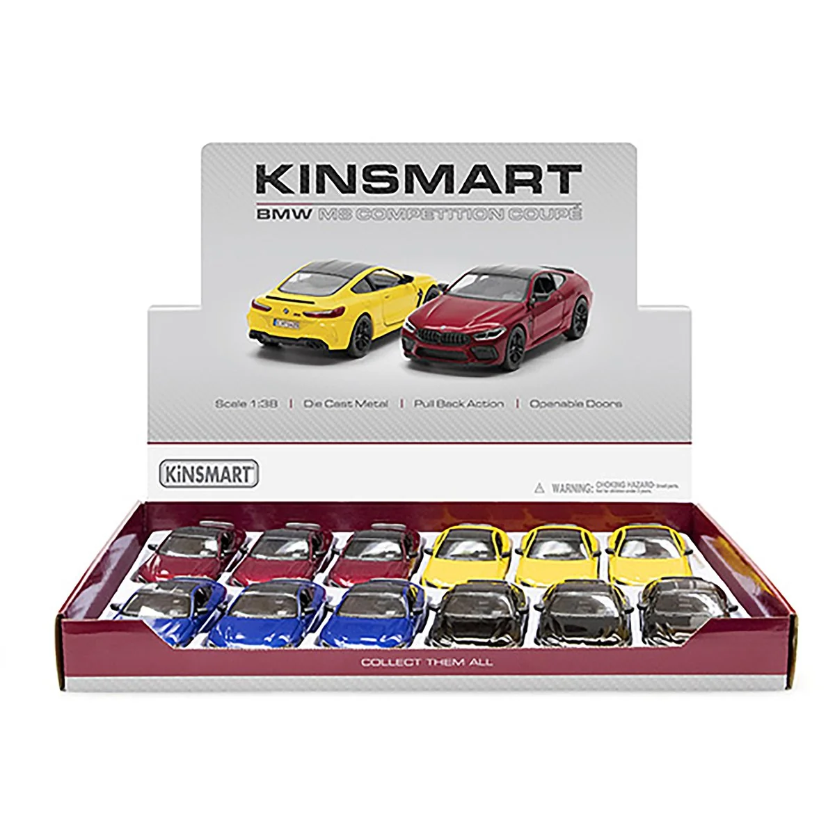 BMW M8 Competition Coupe Die Cast Pull Back 12 Piece Set 1 BMW M8 Competition Coupe Die Cast Pull Back 12 Piece Set