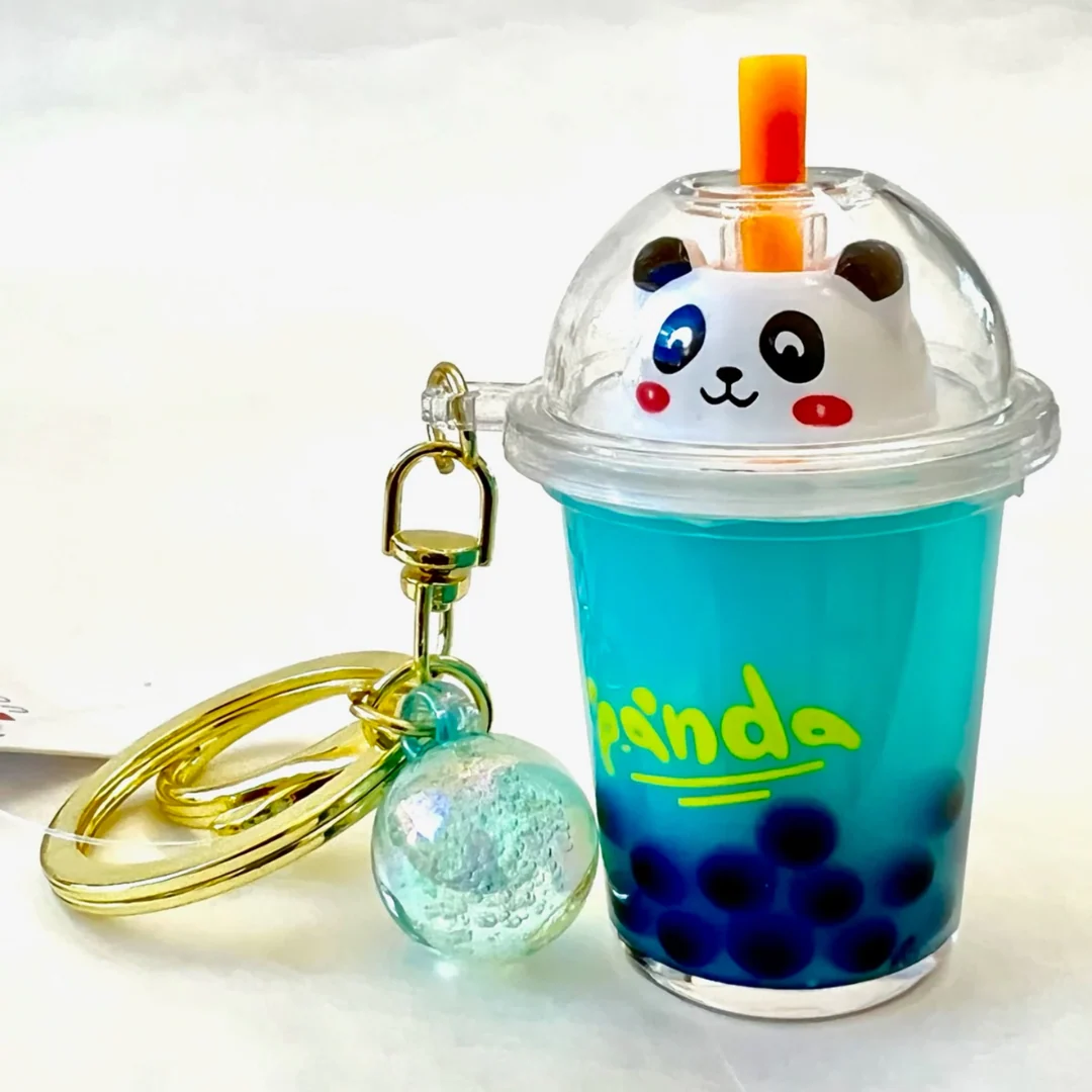 Boba Tea Panda Charm Keychain 8 Boba Tea Panda Charm Keychain