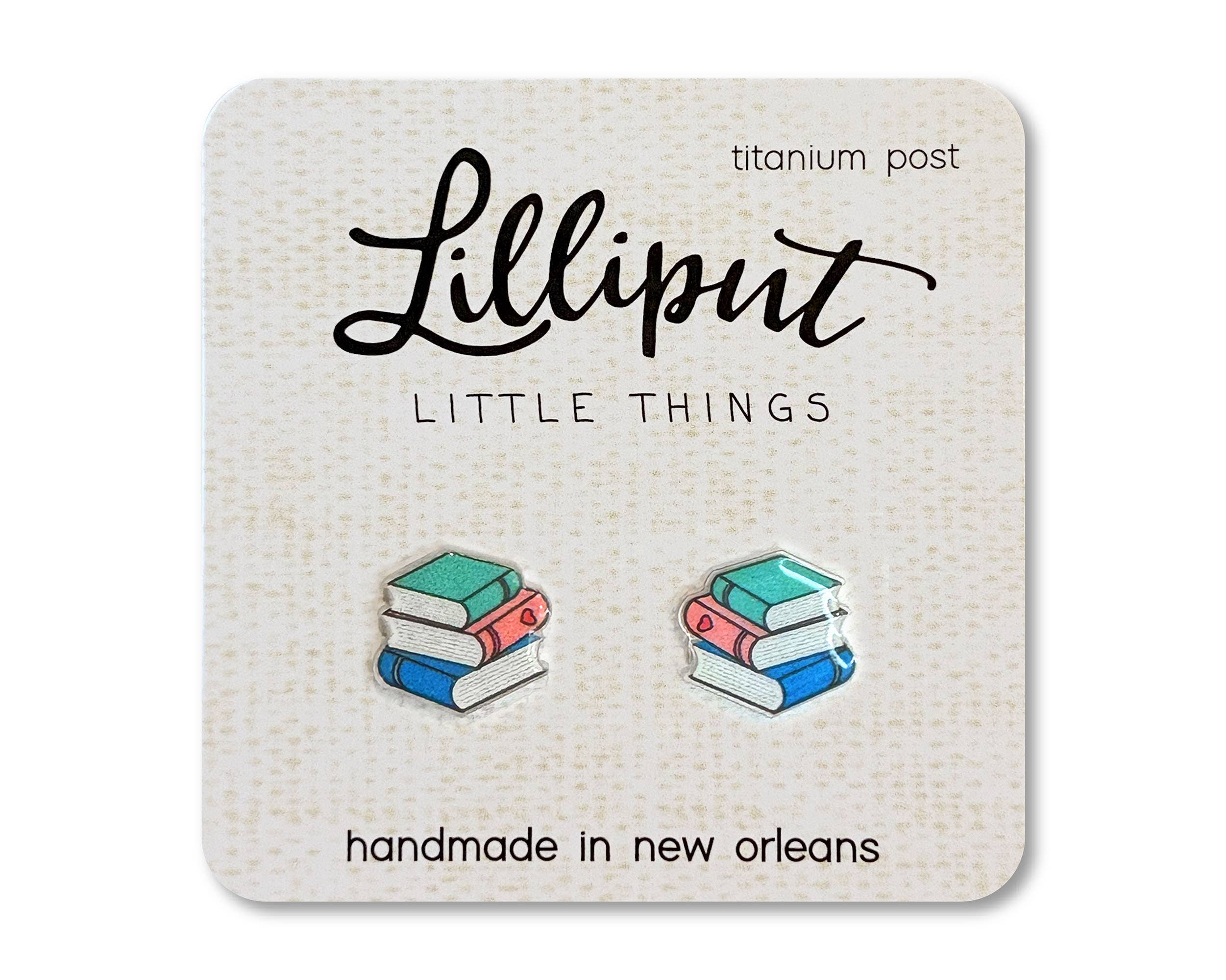 Book Stack Earrings 1 Book Stack Earrings