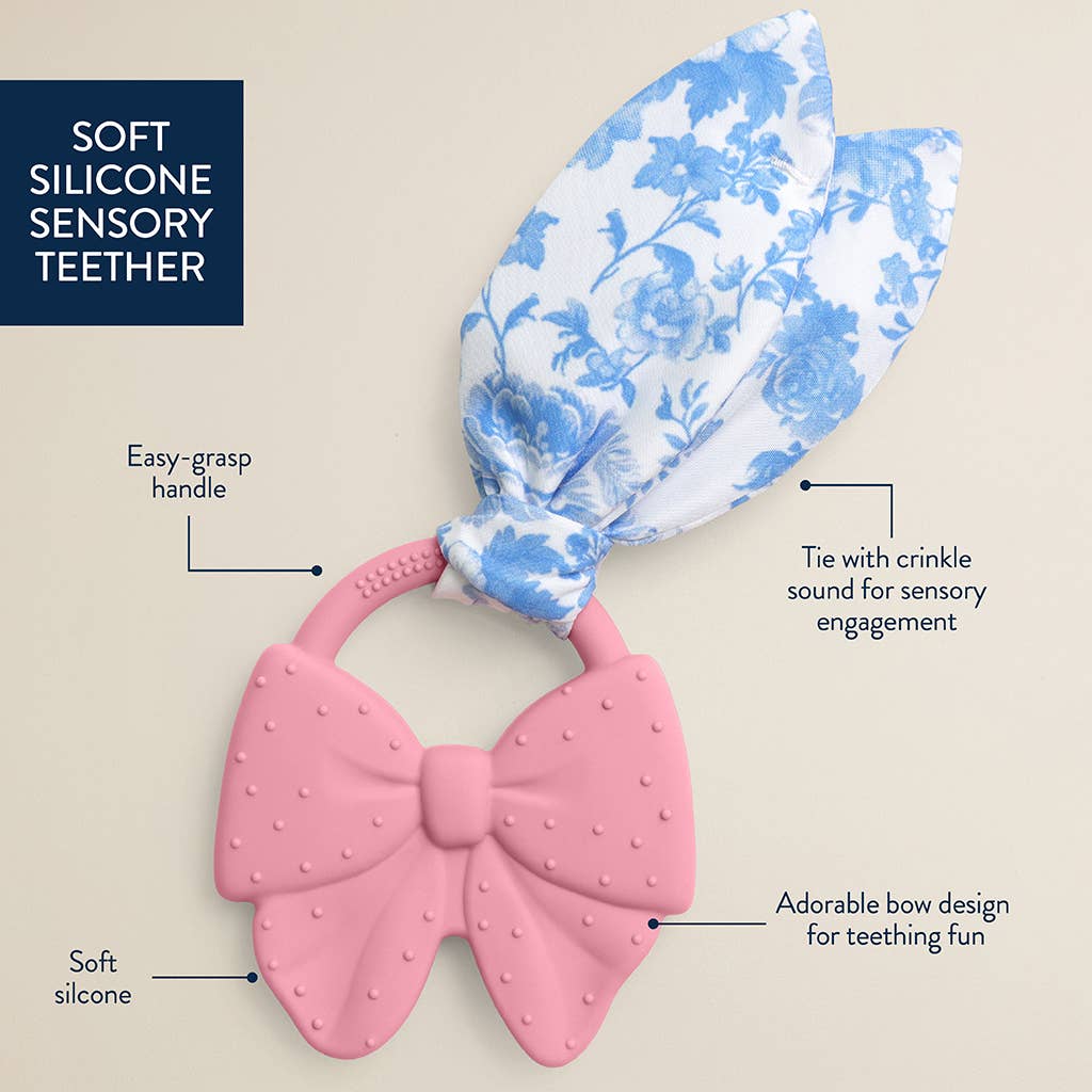 Bow Crinkle Crew Infant Teether 8 Bow Crinkle Crew Infant Teether