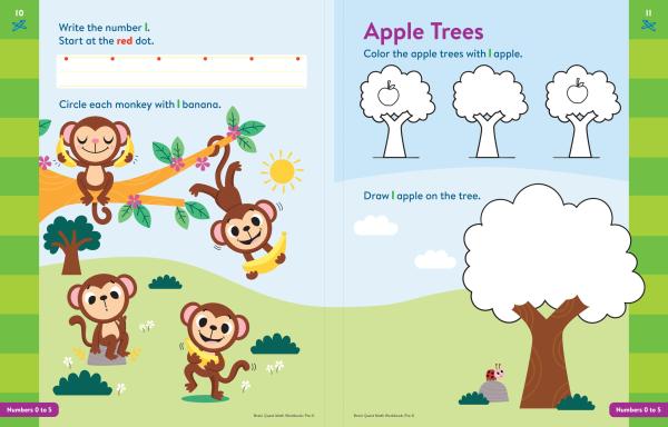 Brain Quest Math Workbook: Pre-Kindergarten 5 Brain Quest Math Workbook: Pre-Kindergarten