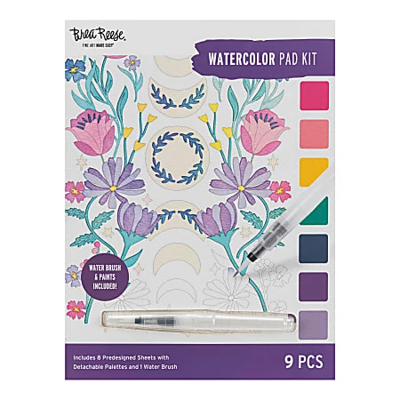 Brea Reese Celestial Watercolor Pad Kit 9 Piece Set 1 Brea Reese Celestial Watercolor Pad Kit 9 Piece Set