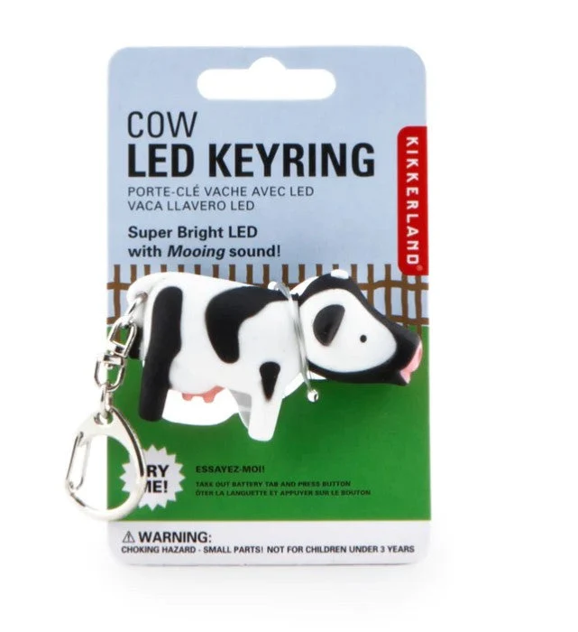 Bright Cow LED Light-Up Keyring with Realistic Mooing Sound Effect 3 Bright Cow LED Light-Up Keyring with Realistic Mooing Sound Effect
