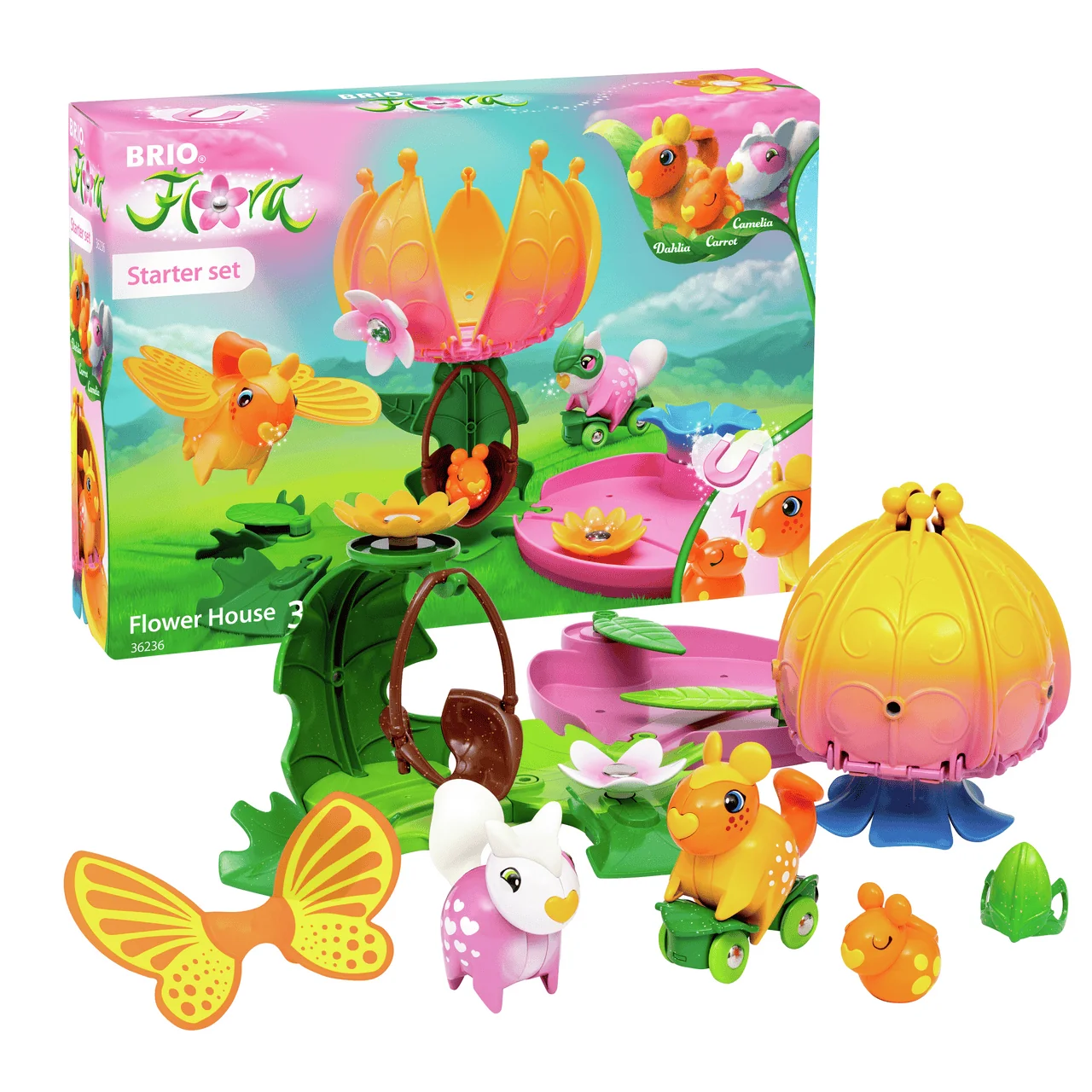 BRIO Flora Flower House Magnetic Modular Garden Play Set 21 BRIO Flora Flower House Magnetic Modular Garden Play Set