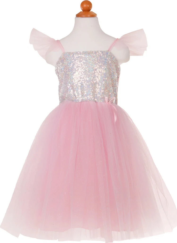 3-4 Sequin Silver Dress