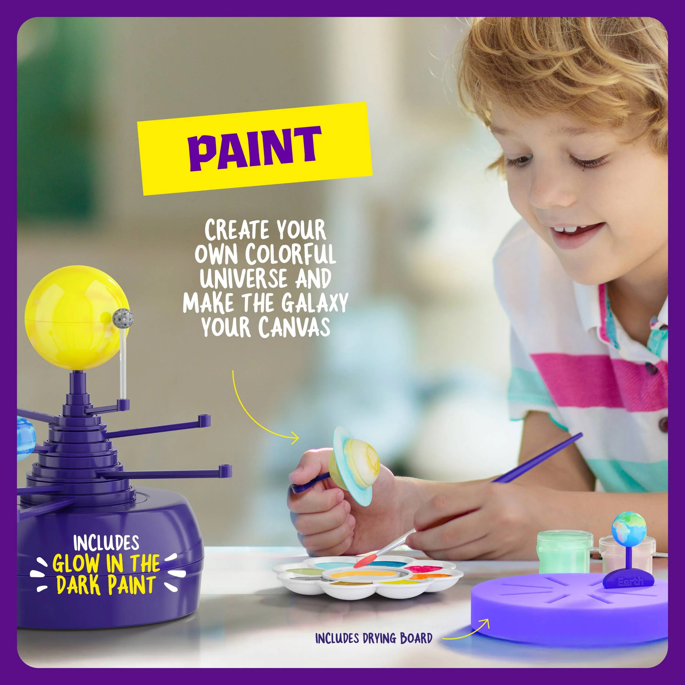 360° Orbiting Solar System for Kids, Paint & Build Model Kit 3 360° Orbiting Solar System for Kids, Paint & Build Model Kit
