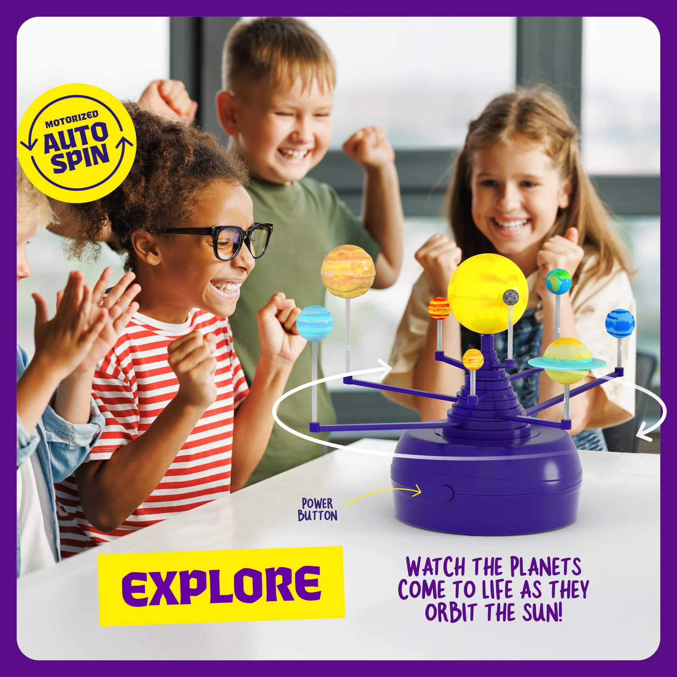 360° Orbiting Solar System for Kids, Paint & Build Model Kit 5 360° Orbiting Solar System for Kids, Paint & Build Model Kit