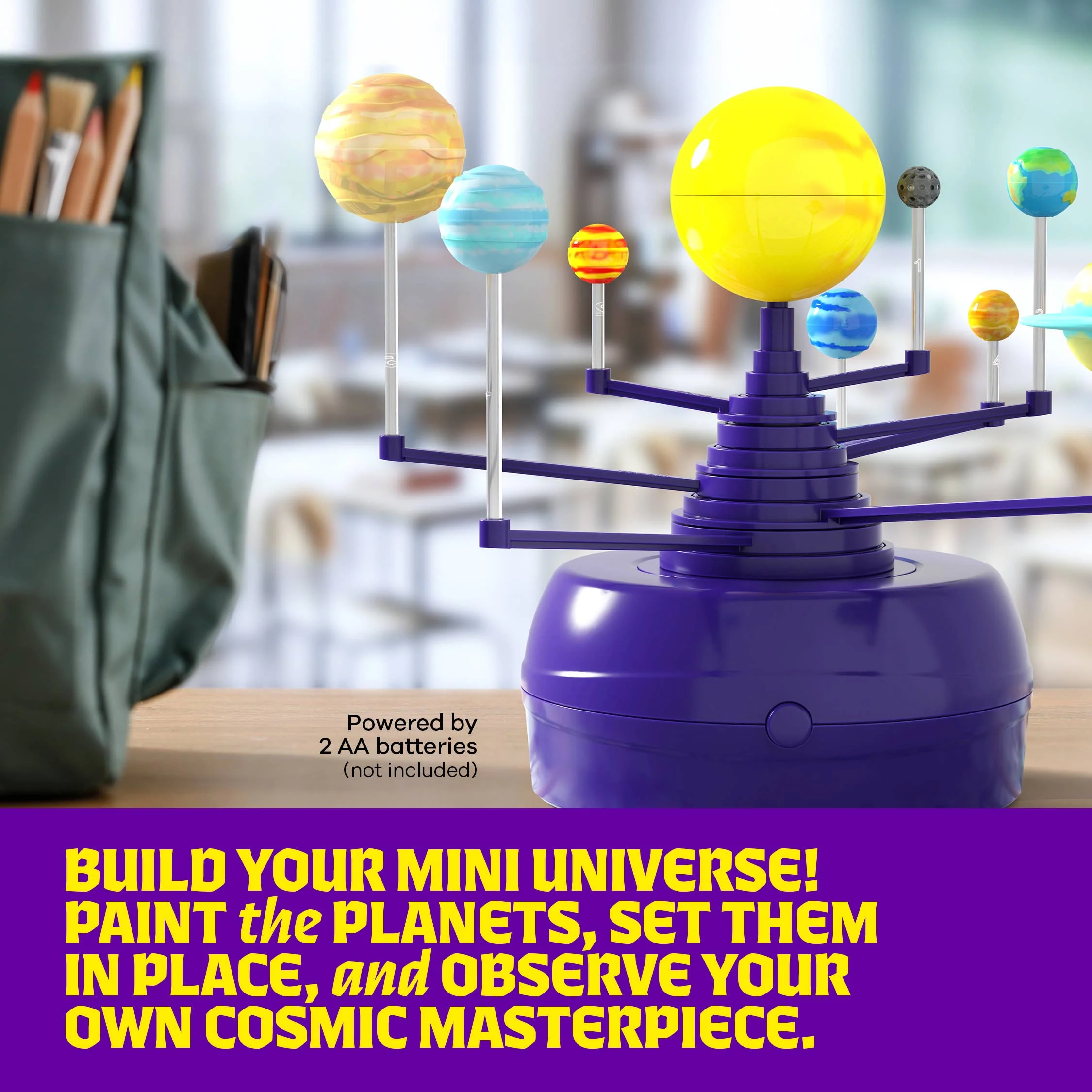 360° Orbiting Solar System for Kids, Paint & Build Model Kit 6 360° Orbiting Solar System for Kids, Paint & Build Model Kit