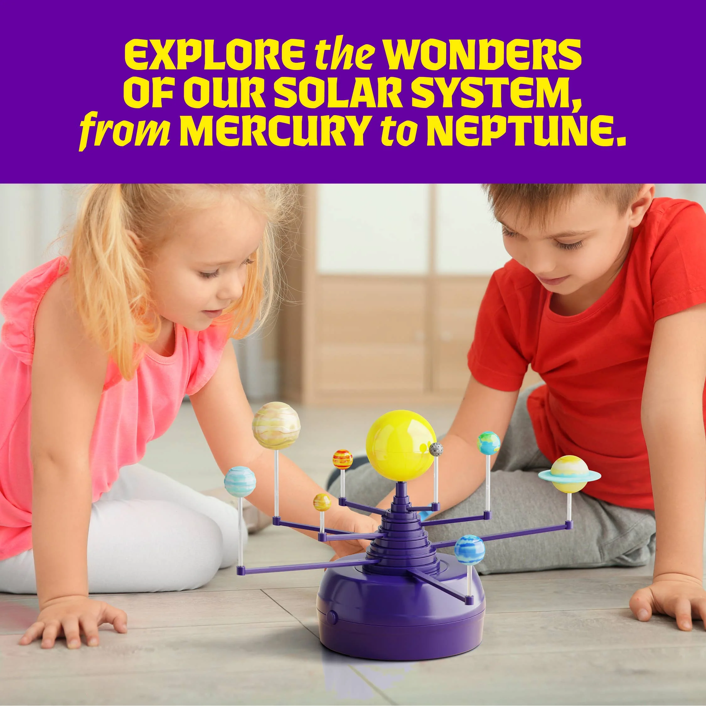 360° Orbiting Solar System for Kids, Paint & Build Model Kit 8 360° Orbiting Solar System for Kids, Paint & Build Model Kit