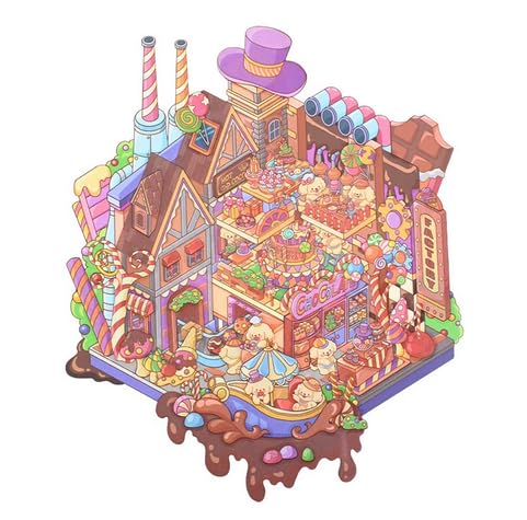 3D Sticker Scenes: DIY Miniature Cartoon Animals & Houses Stress Relief Fun 17 3D Sticker Scenes: DIY Miniature Cartoon Animals & Houses Stress Relief Fun