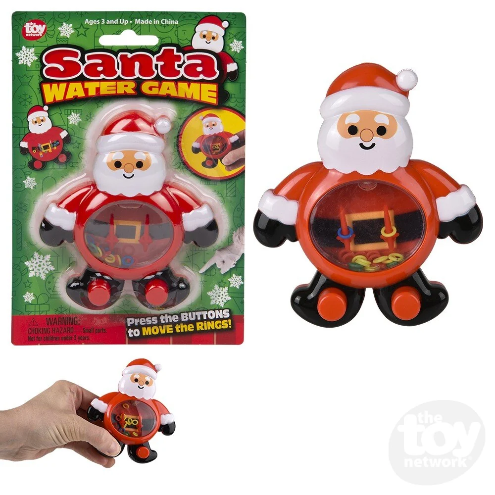 4-Inch Christmas Santa Handheld Water Game Toy 1 4-Inch Christmas Santa Handheld Water Game Toy
